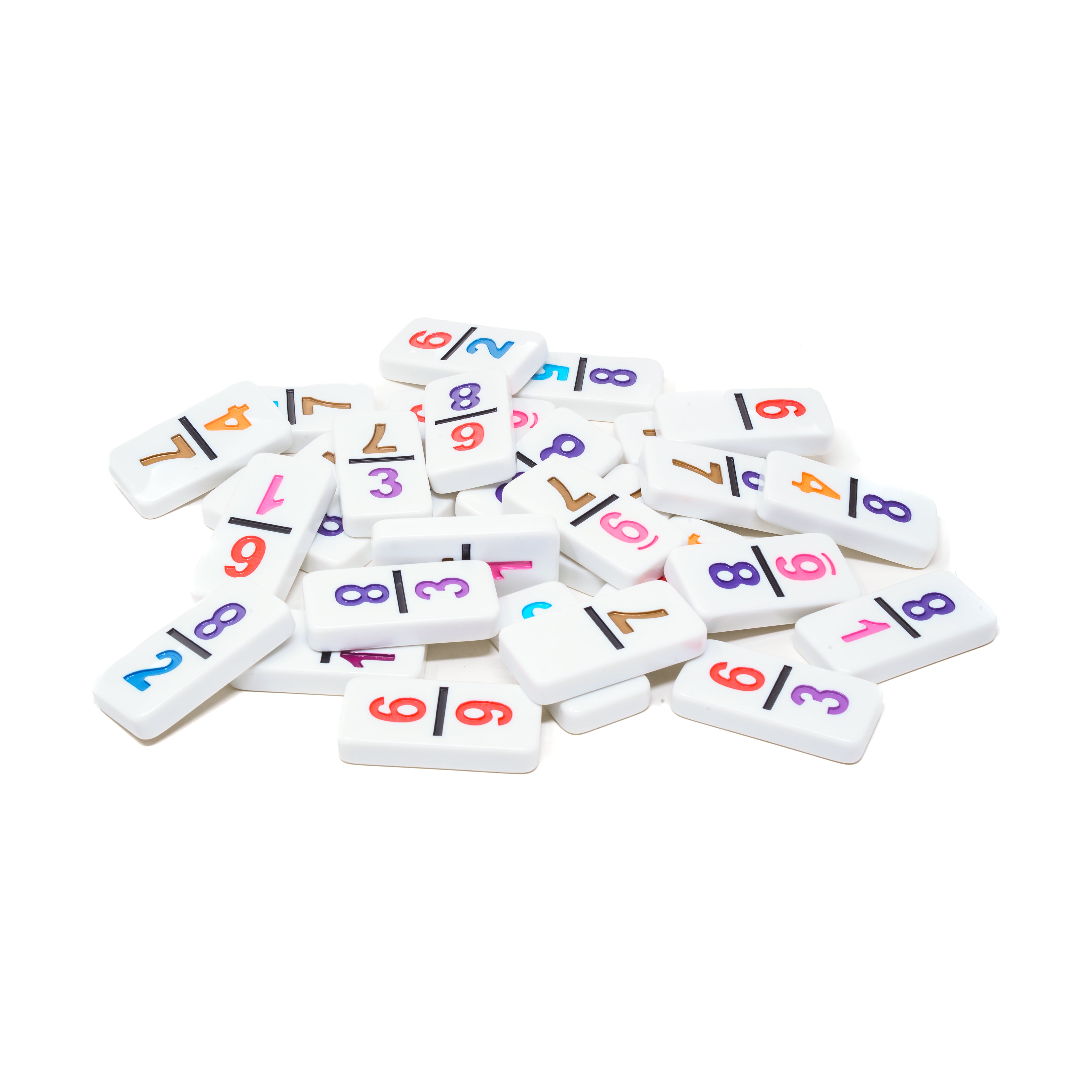 Mexican Train Deluxe Dominoes Set with Bonus Chickenfoot Game - Image 3