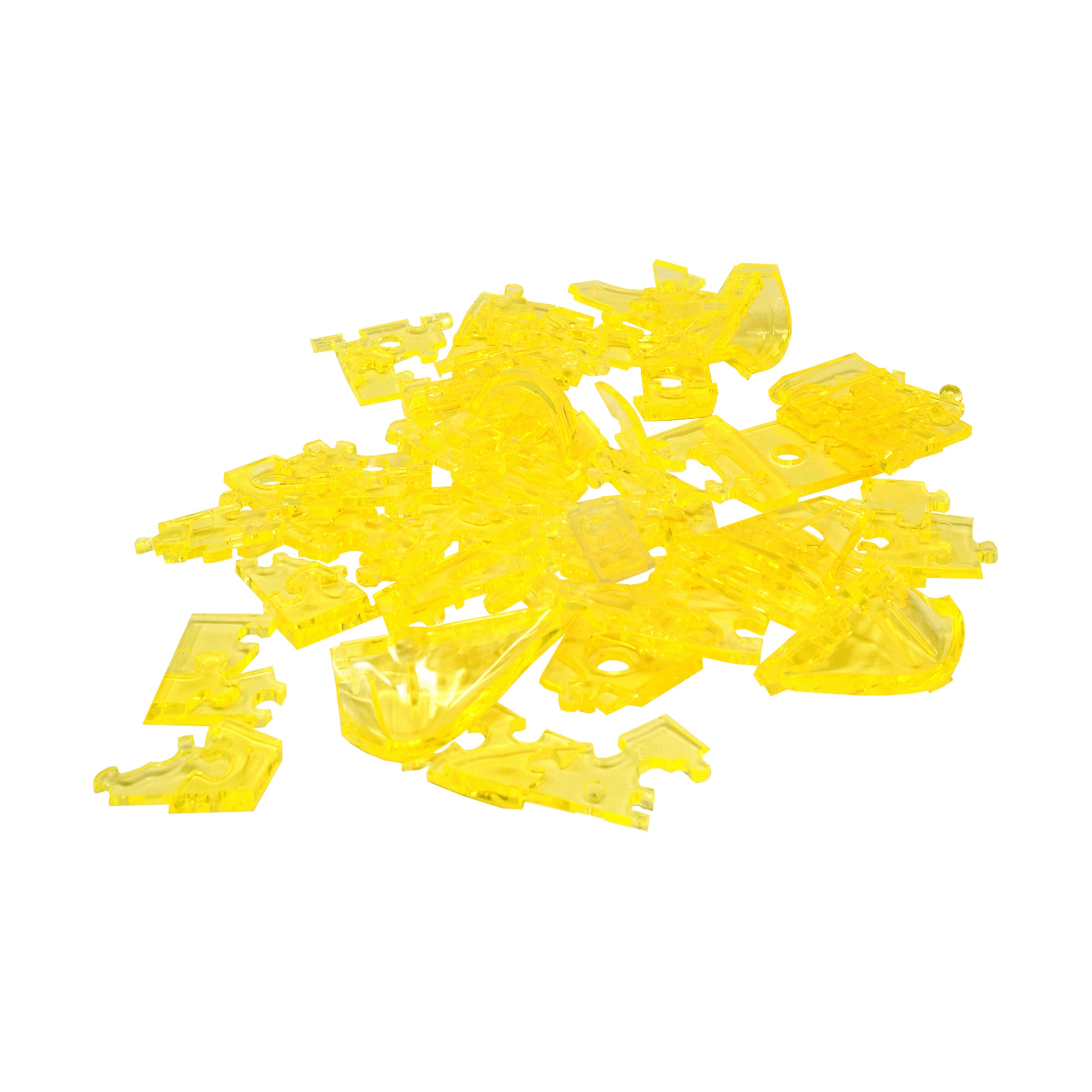 Classic Car Yellow 3D Crystal Puzzle - 53 Pieces - Image 5
