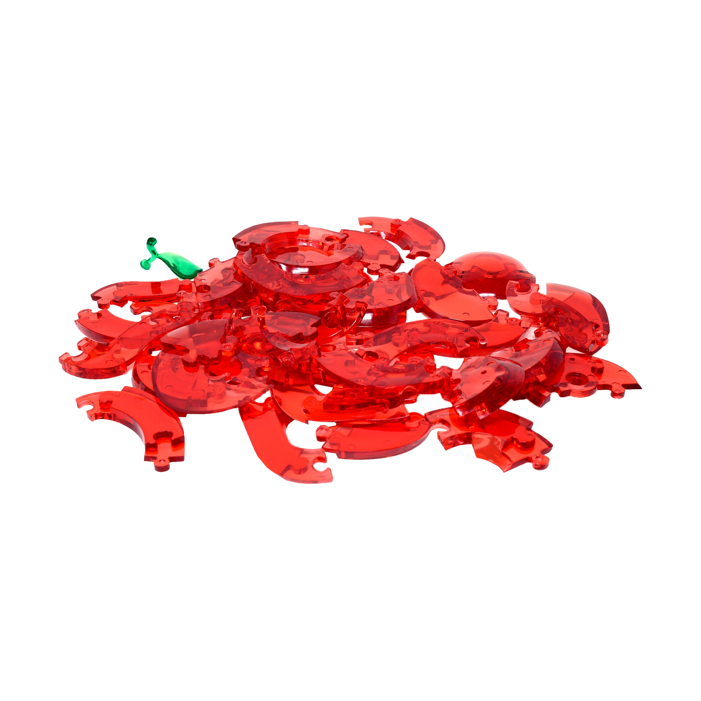 Translucent Red Apple 3D Crystal Puzzle - 44 Pieces - Image 5