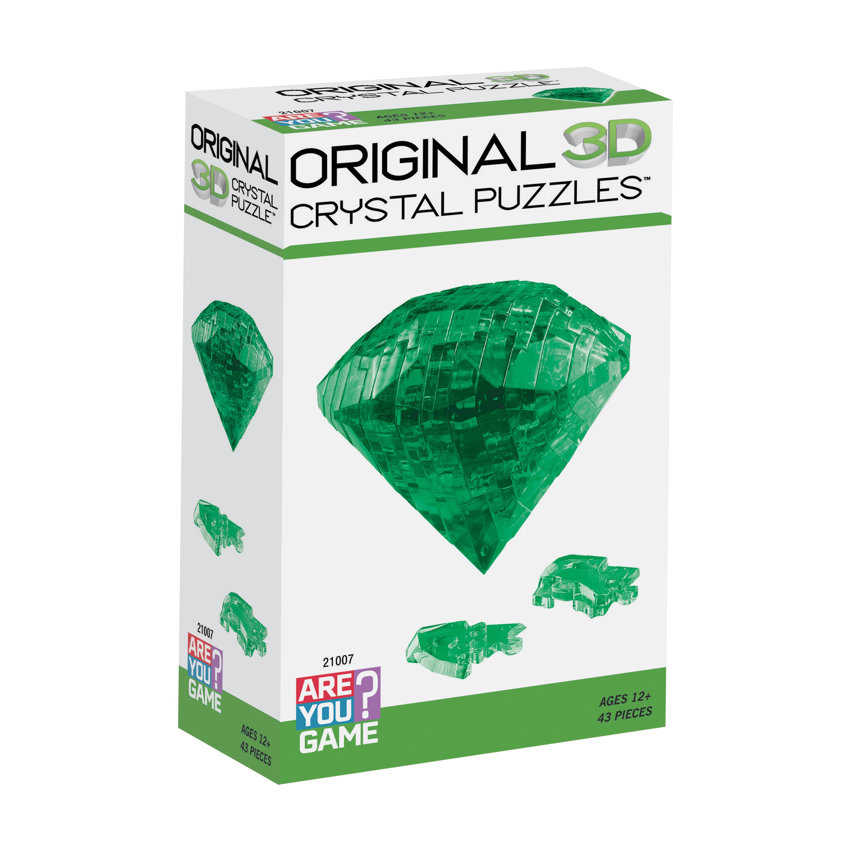 Enchanting Emerald 3D Crystal Puzzle - 43 Pieces Gem Edition - Image 2