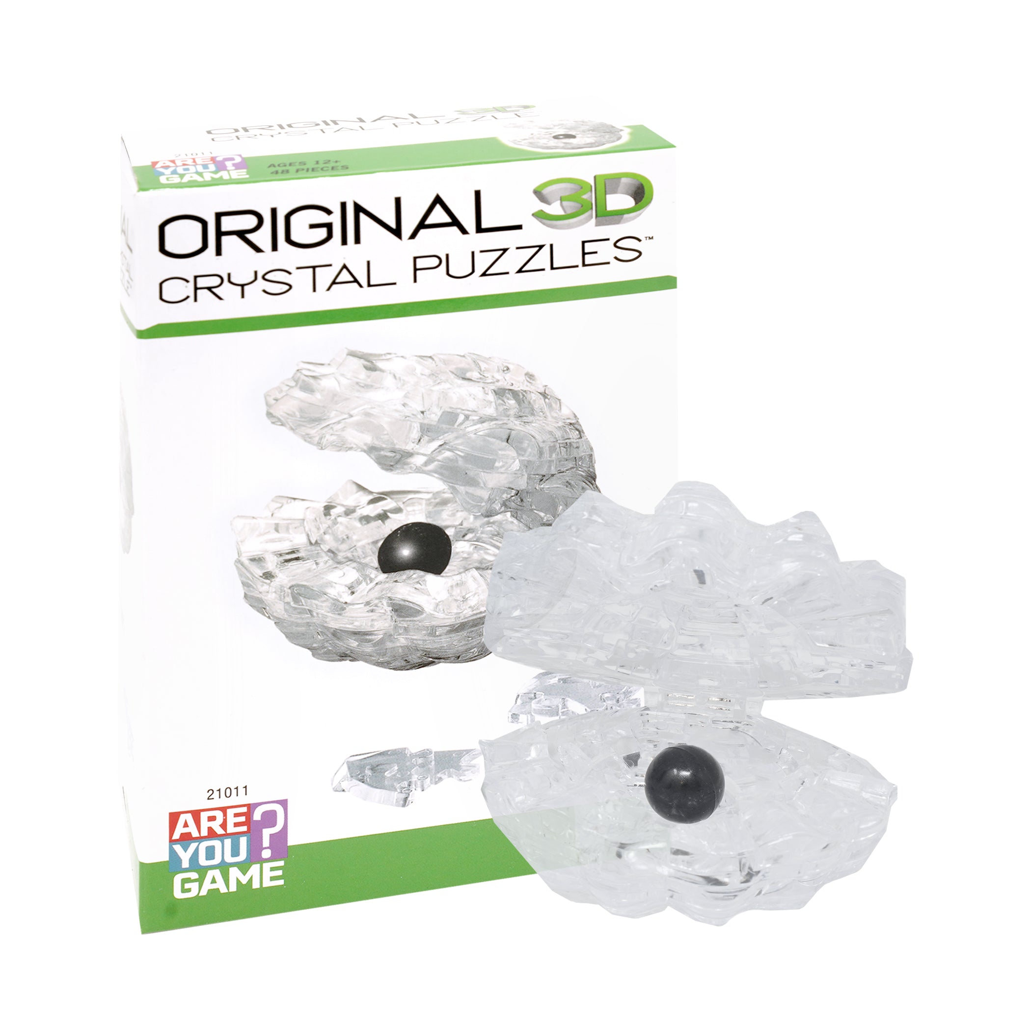 Pearlescent Wonder 3D Crystal Puzzle - Enigmatic Shell Design - Image 3