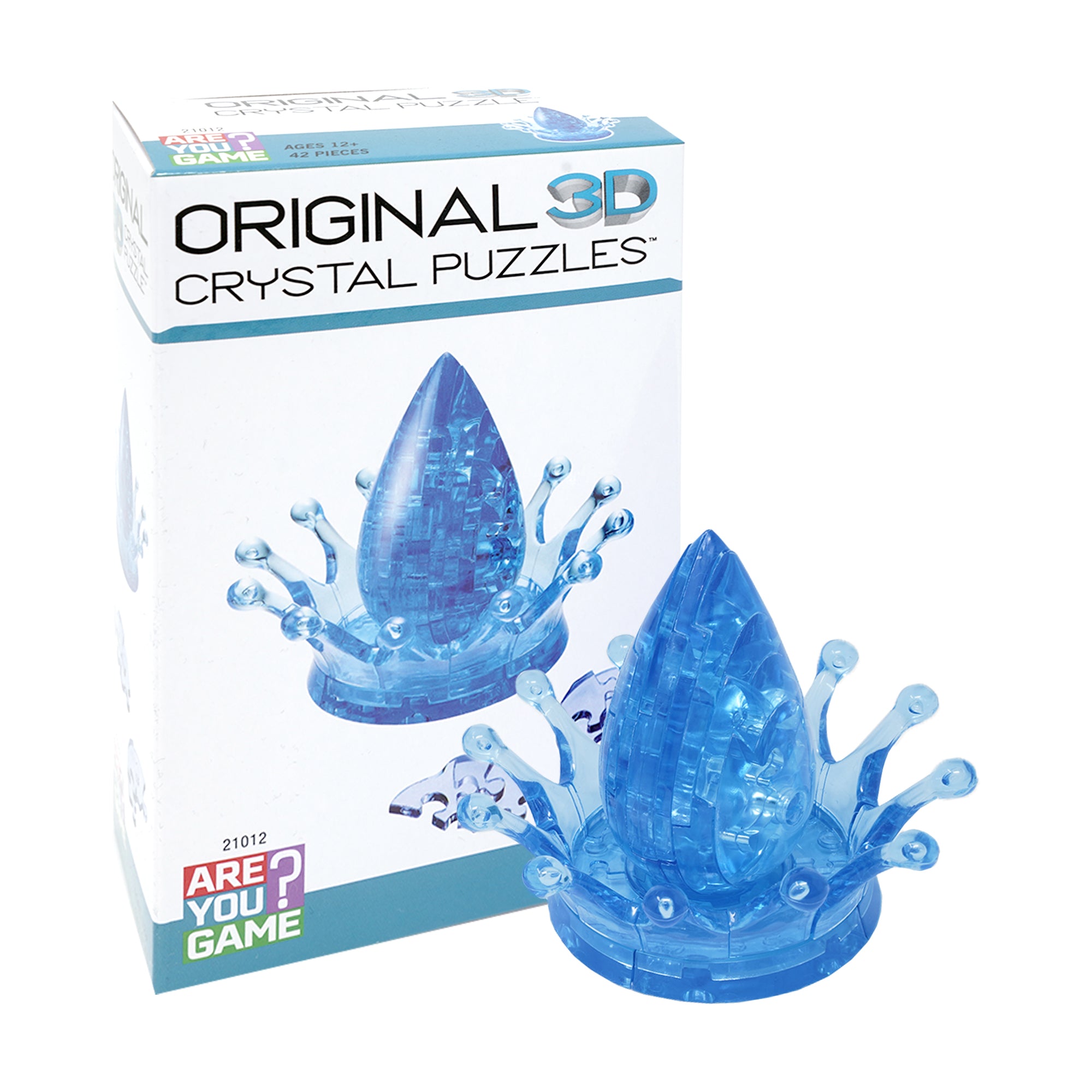 Aqua Gleam 3D Crystal Puzzle - Water Crown: 42 Pcs - Image 3