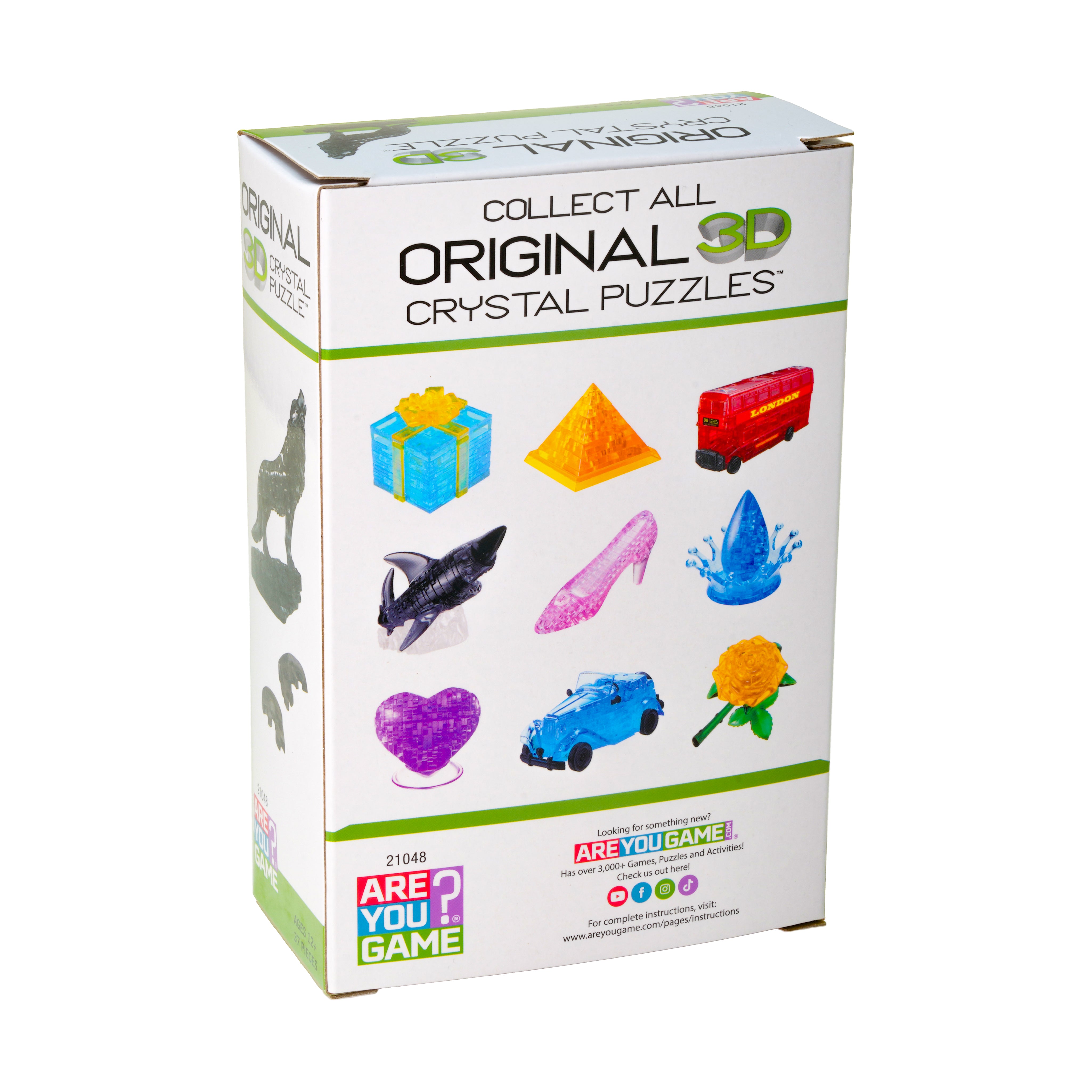 Mystic Black Wolf 3D Crystal Puzzle: 37 Pieces - Image 3