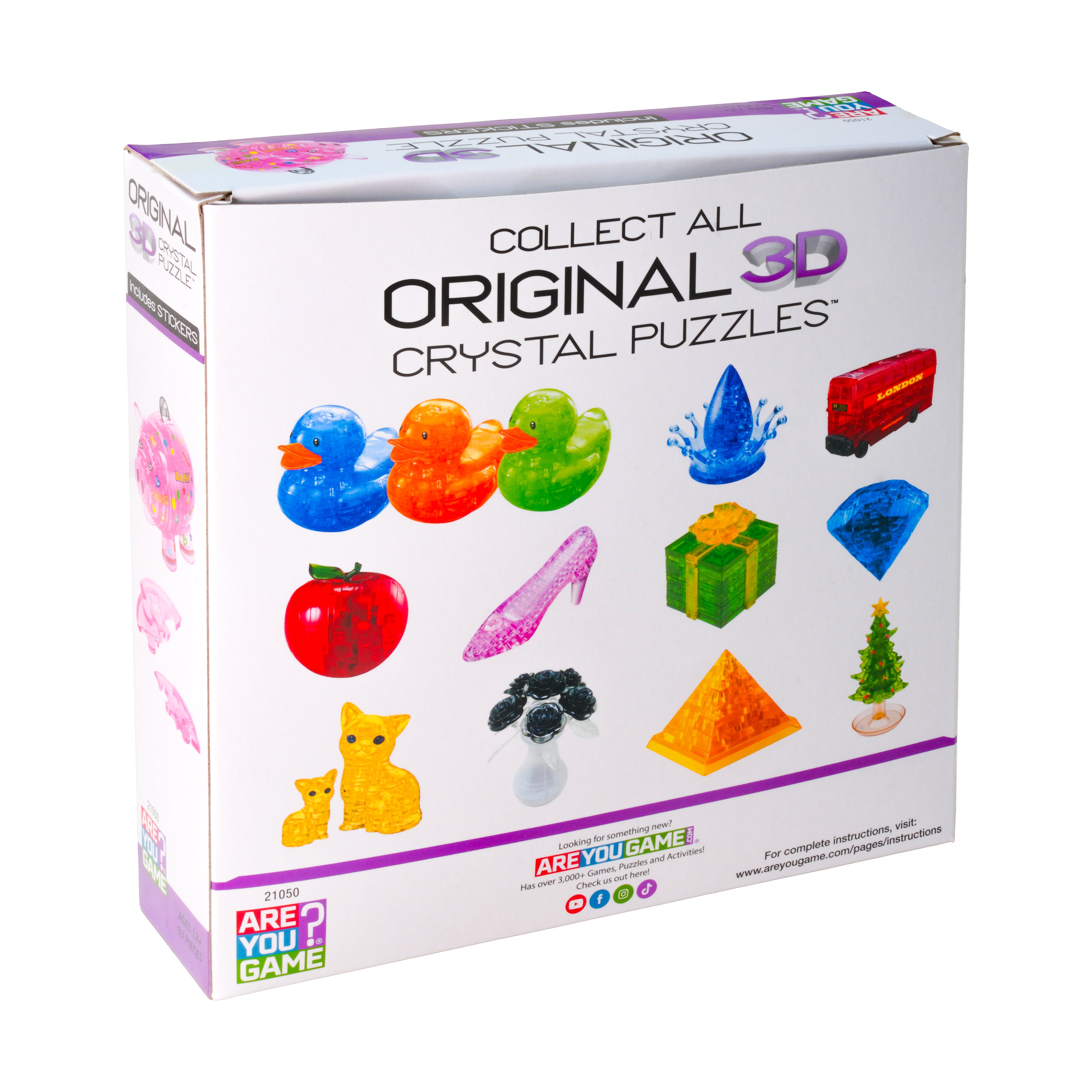 Deluxe Crystal Piggy Bank Kit - Hot Pink, 93 Piece 3D Puzzle - Image 3