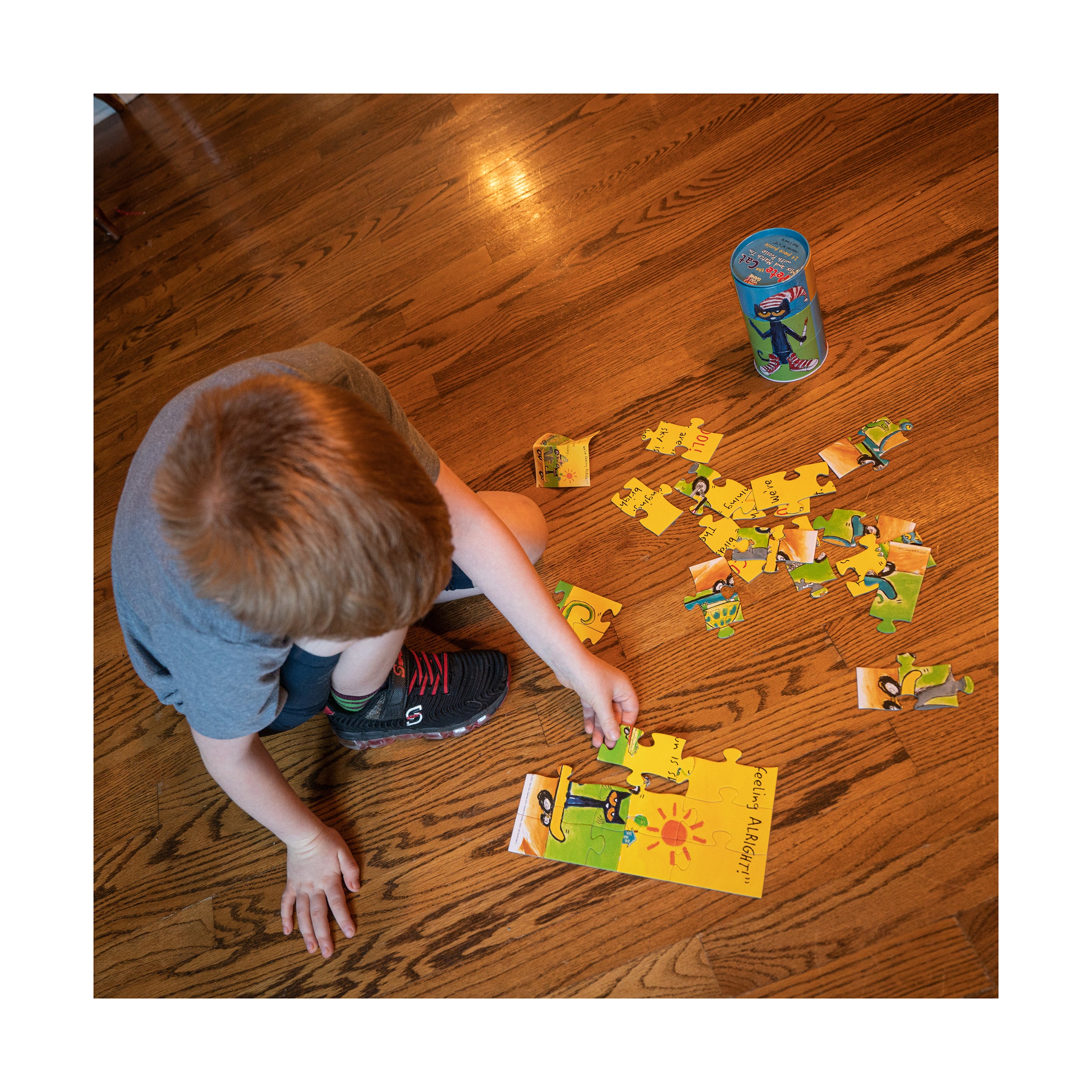 Pete the Cat Mix and Match 24-Piece Tin Puzzle - Image 5