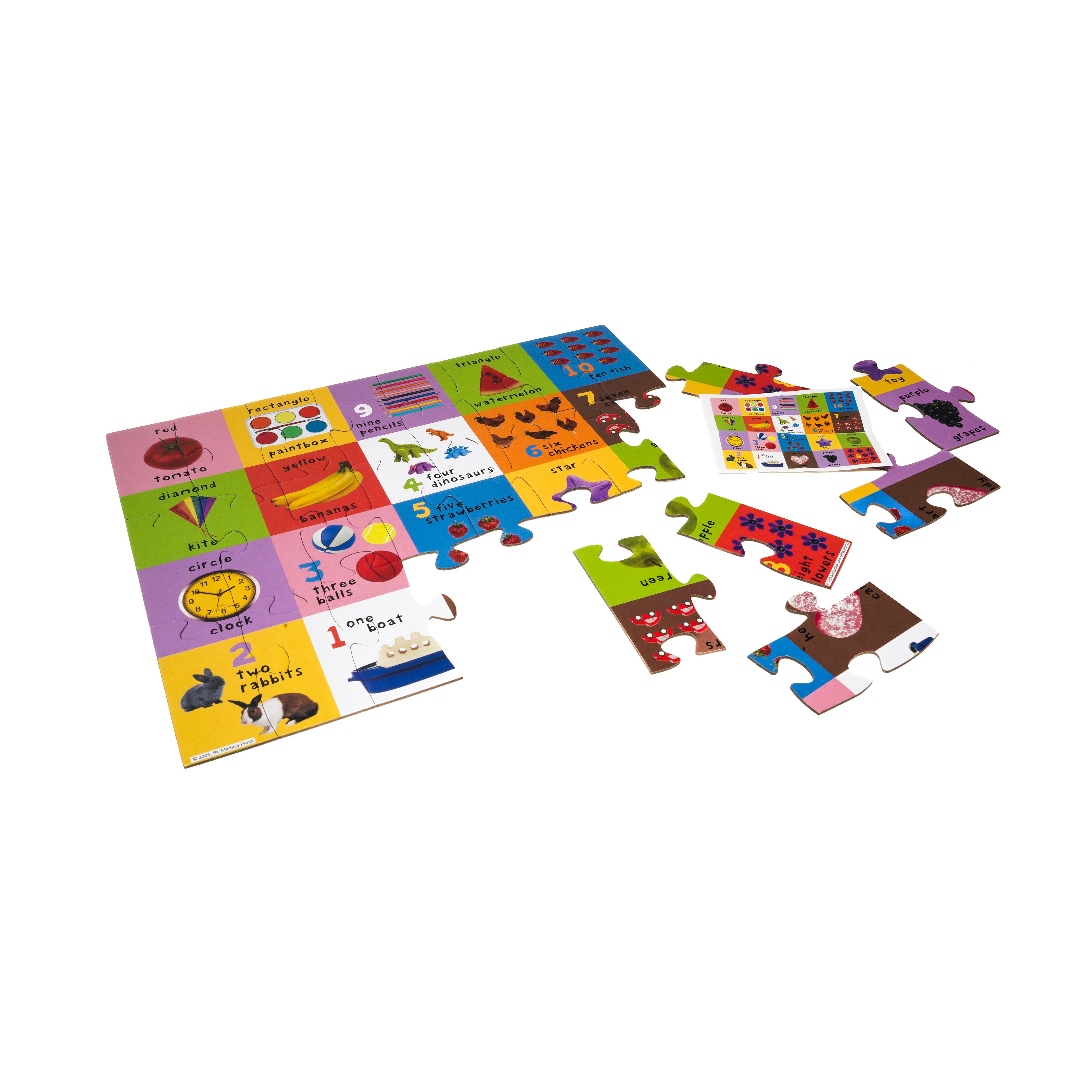 AreYouGame.com First 100 Puzzle Tin - Numbers, Colors, Shapes - 24 Pcs - Image 4
