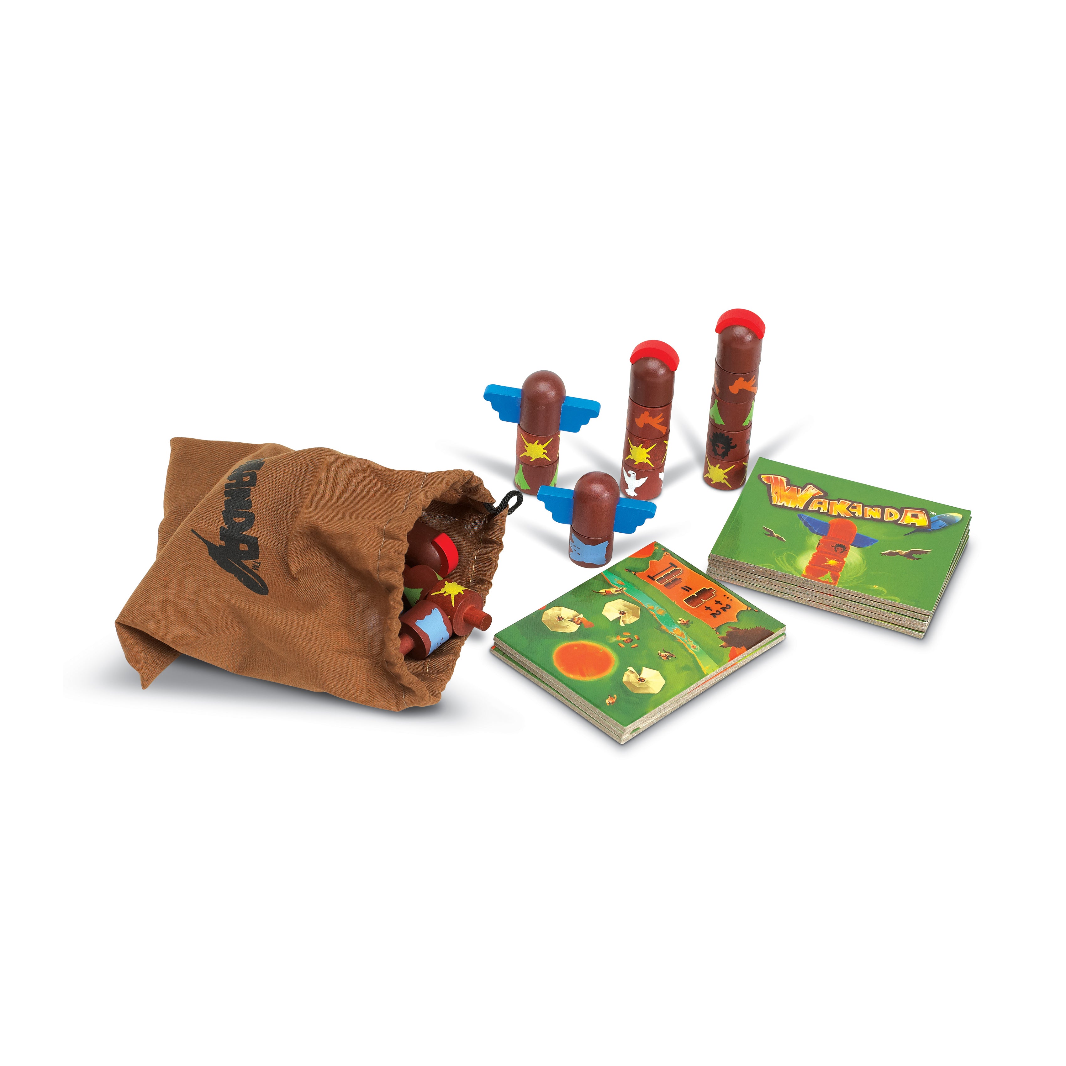Alternative view of Wakanda Totem Pole Strategy Game for 2 Players