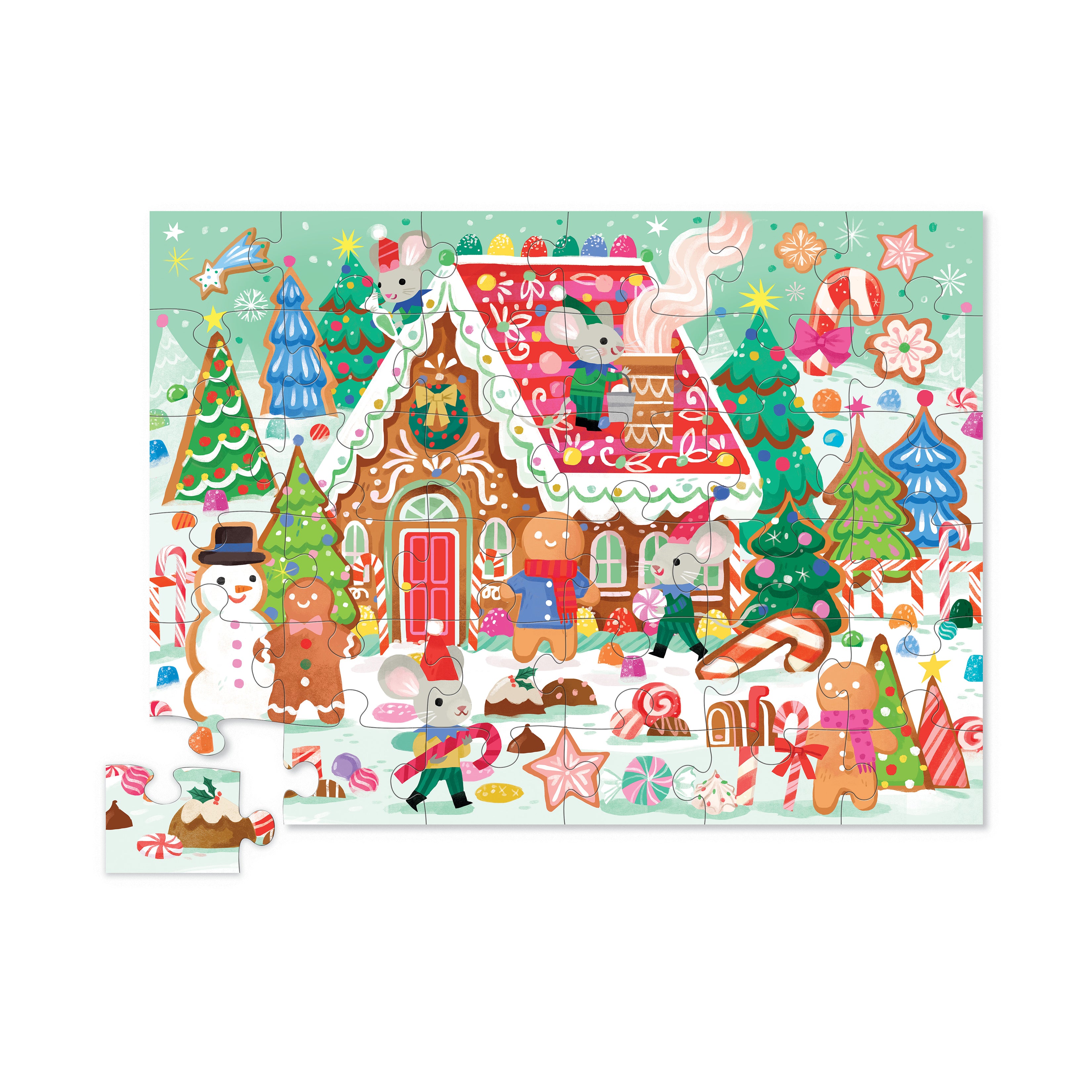 Crocodile Creek Gingerbread House 36-Piece Floor Puzzle - Image 2