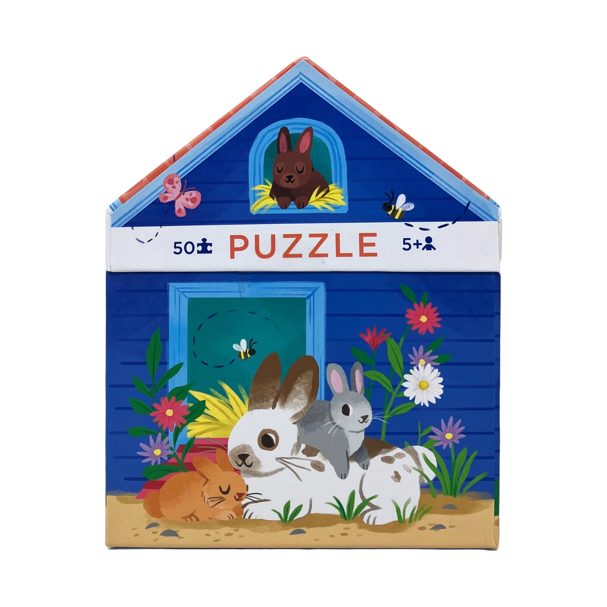 Bunny House Puzzle - Whimsical 50 pc Jigsaw - Image 5
