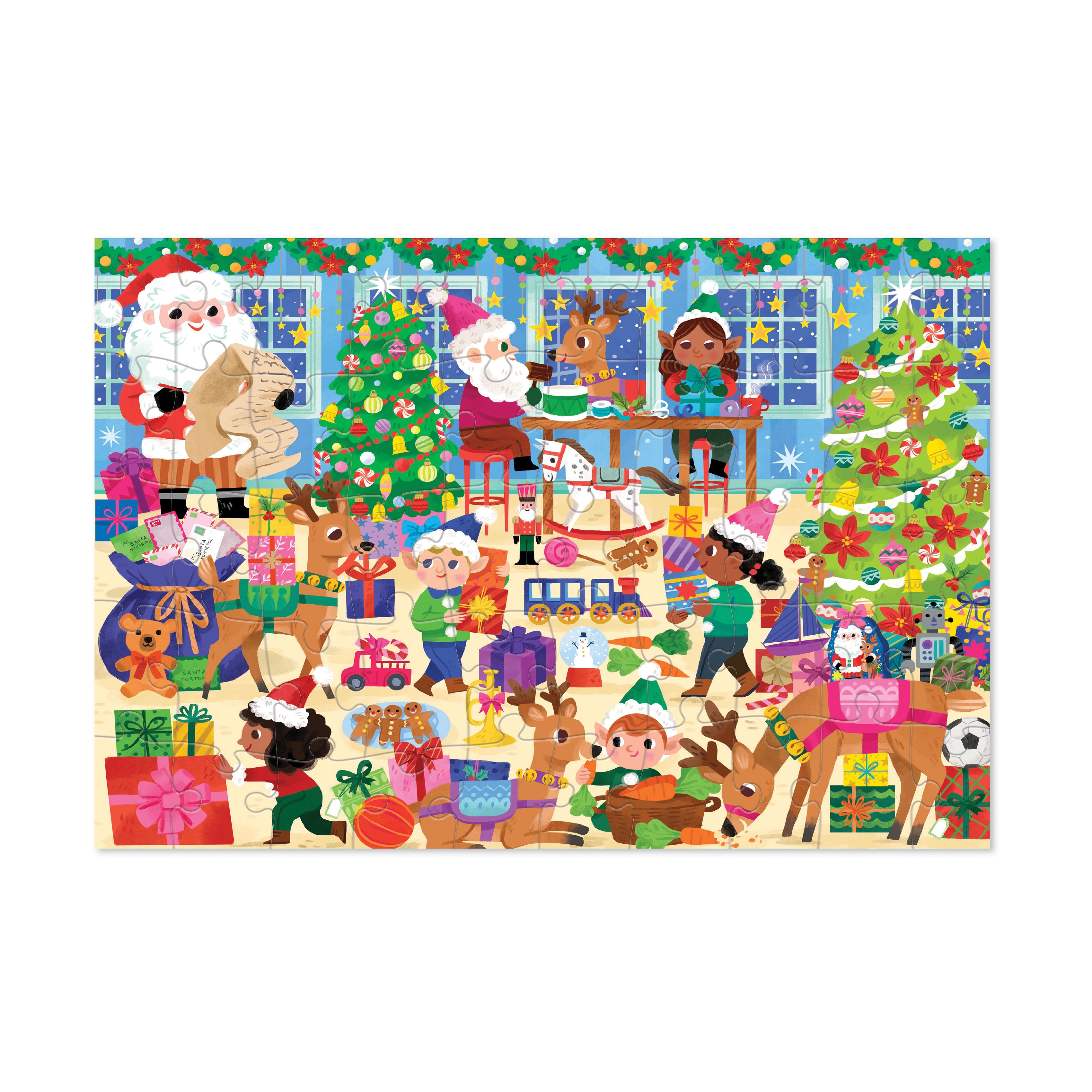 Crocodile Creek Santa's Workshop Jigsaw Puzzle - 50 pc - Image 2
