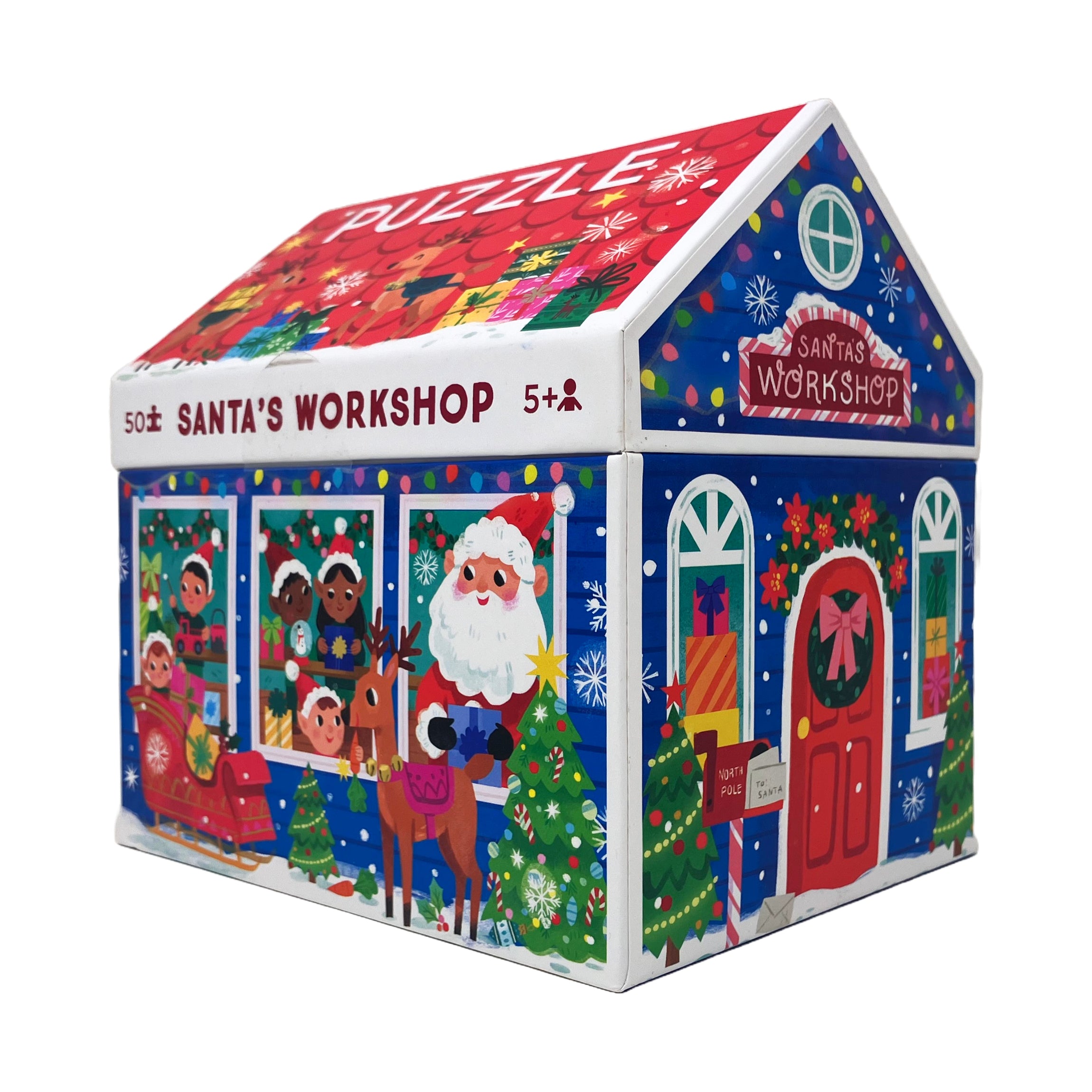 Crocodile Creek Santa's Workshop Jigsaw Puzzle - 50 pc - Image 4