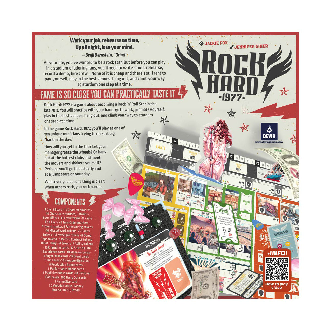 Rock Hard: 1977 - Ultimate Rising Rock Star Board Game - Image 4