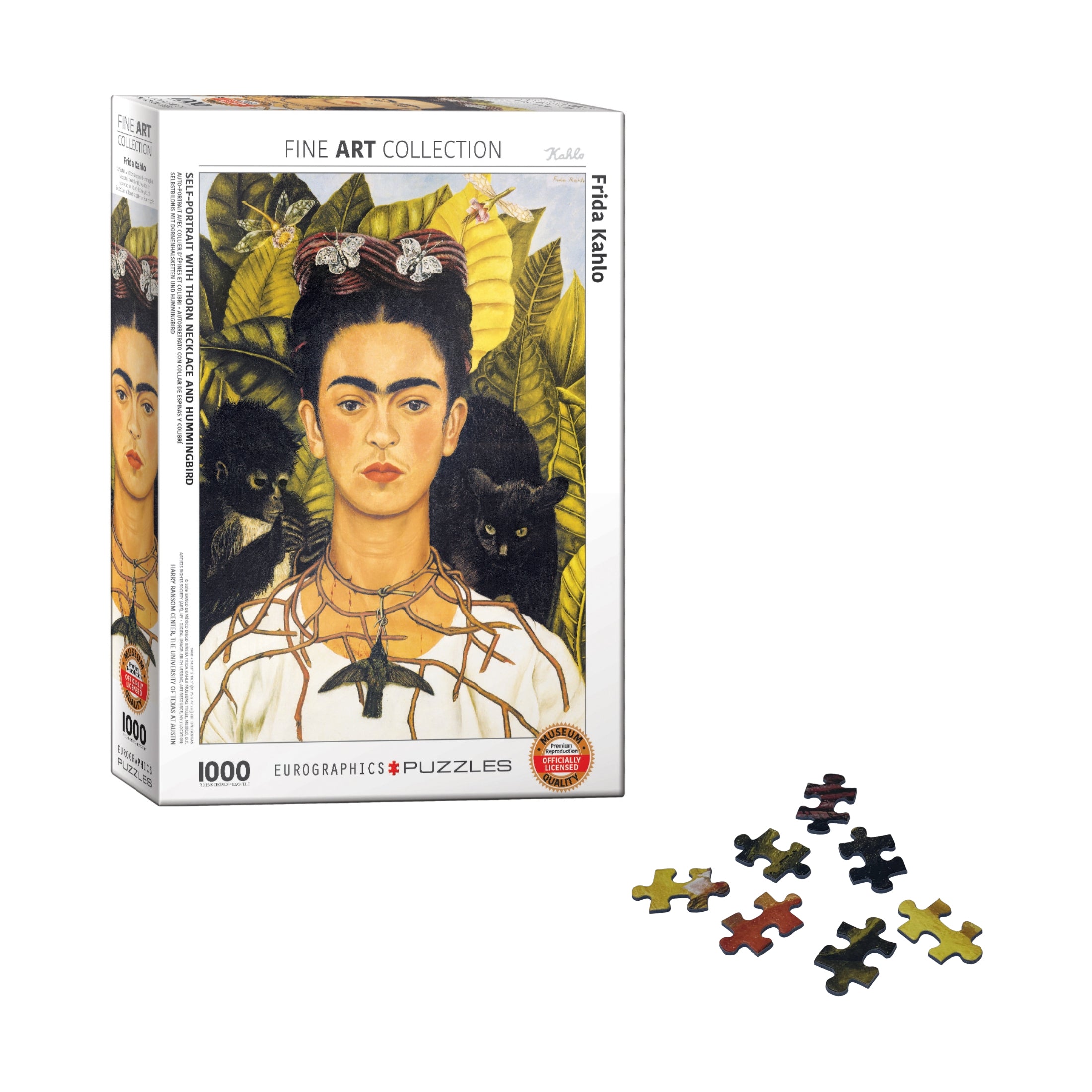 EuroGraphics Frida Kahlo's Self-Portrait Jigsaw Puzzle - 1000 pc. - Image 4