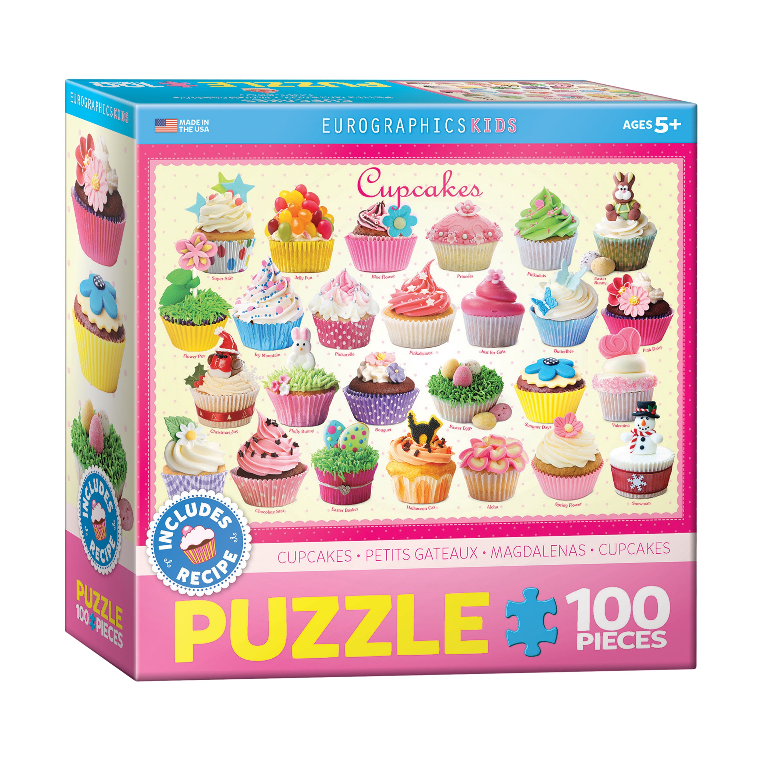 Sweet Delight Cupcakes Puzzle Playset - 100 Pieces - Image 2