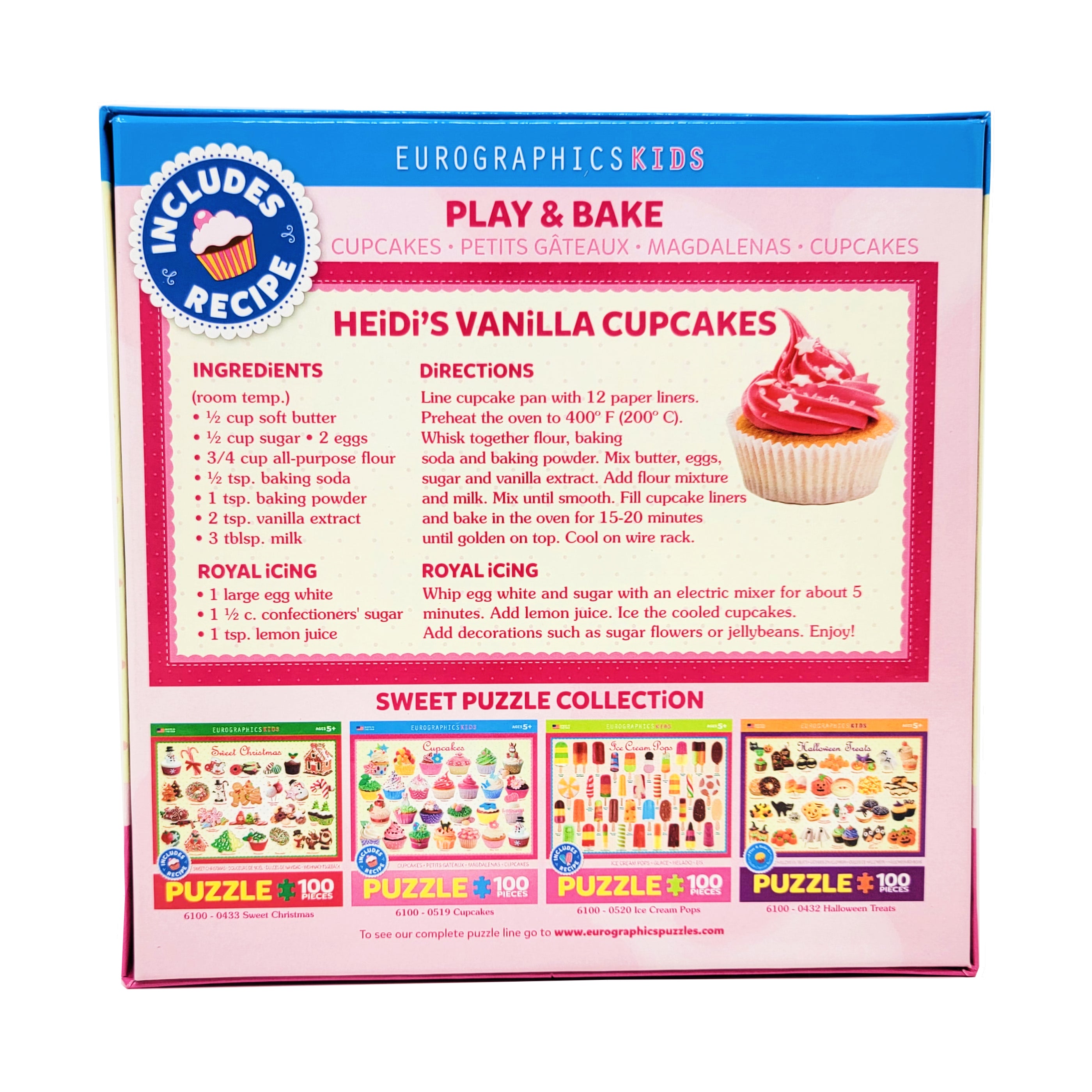 Sweet Delight Cupcakes Puzzle Playset - 100 Pieces - Image 4