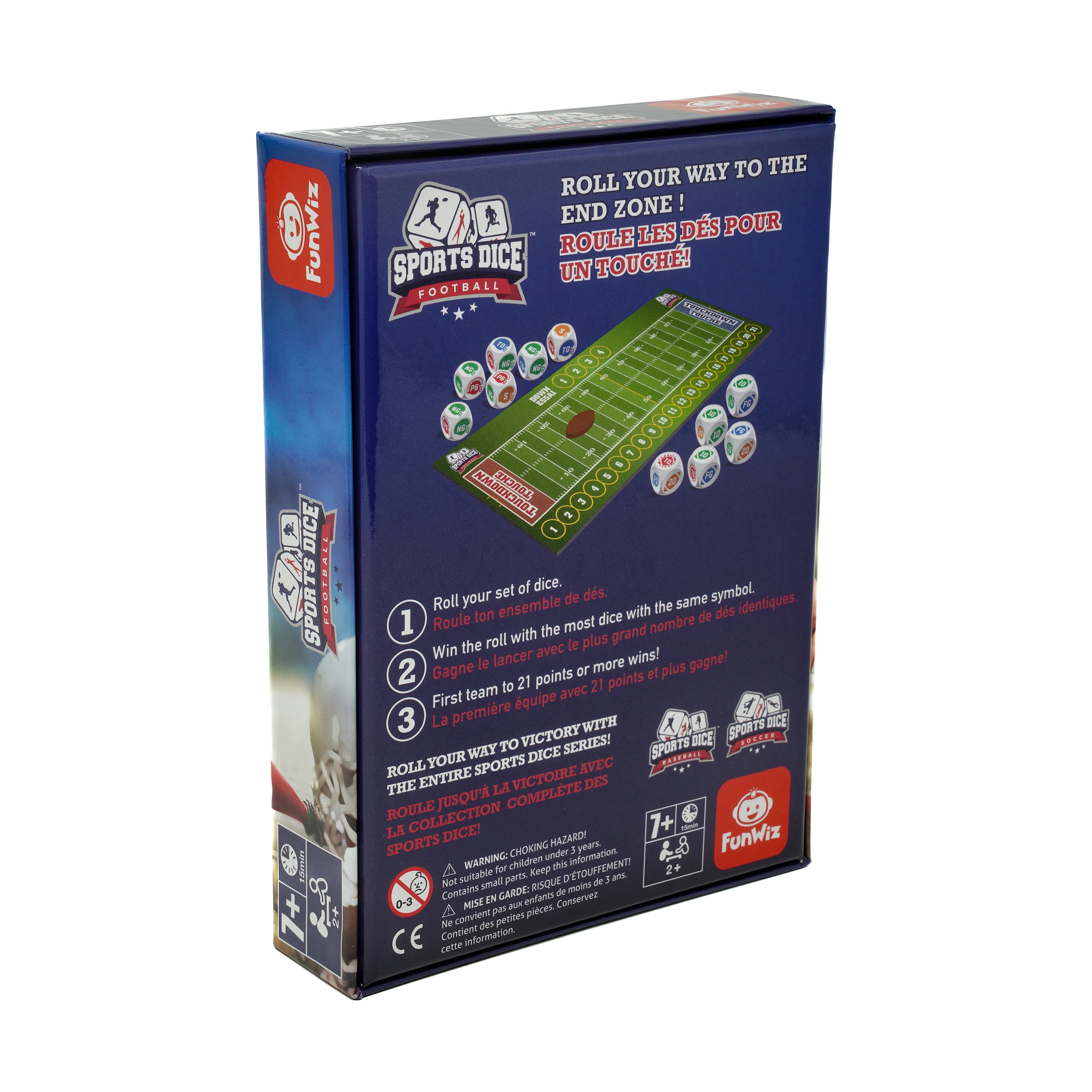 Alternative view of Sports Dice Football Fast-Paced Strategy Dice Game