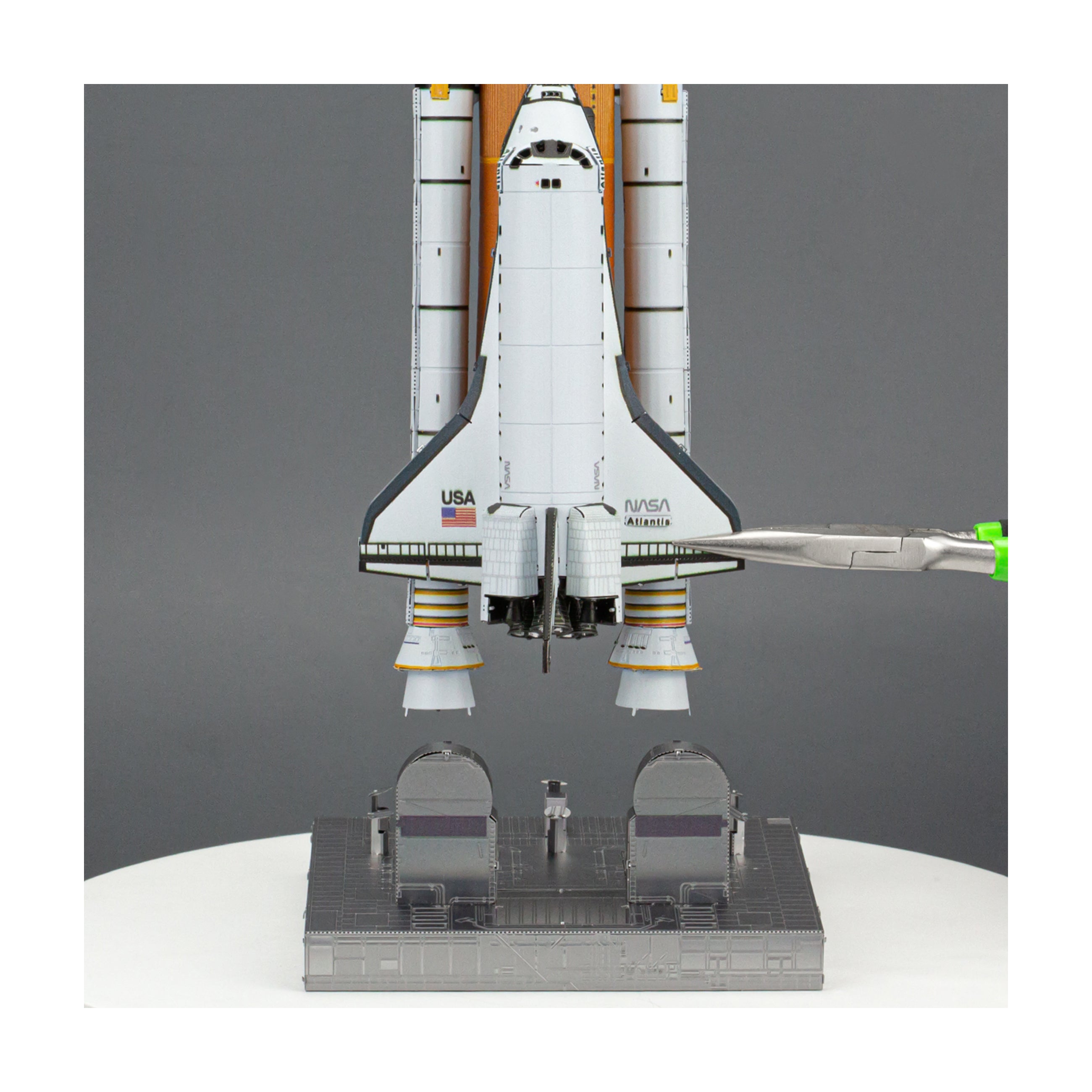 Metal Earth ICONX 3D Space Shuttle Launch Metal Model Kit - Image 4