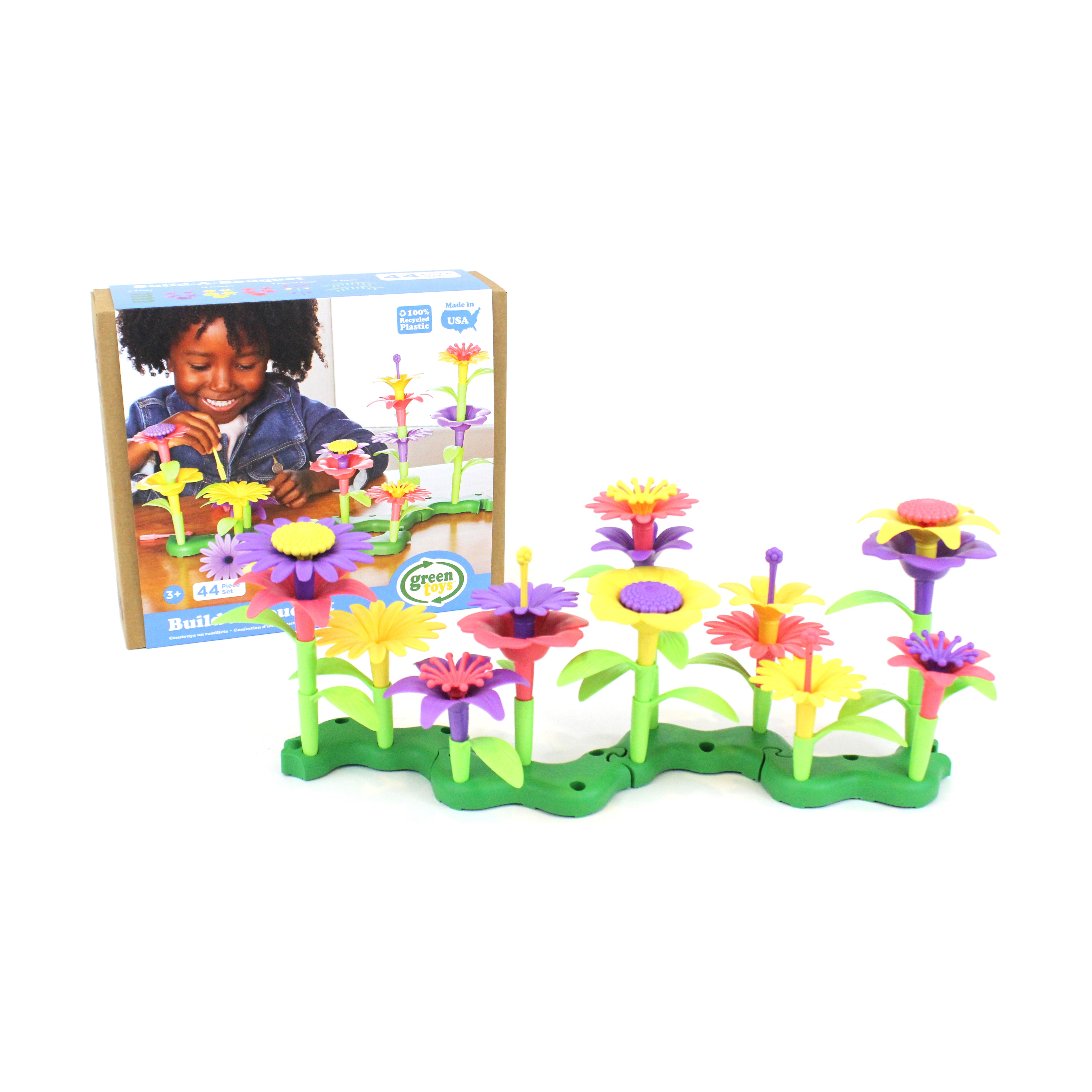 Green Toys Eco-Friendly Build-A-Bouquet Floral Arrangement Set - Image 3