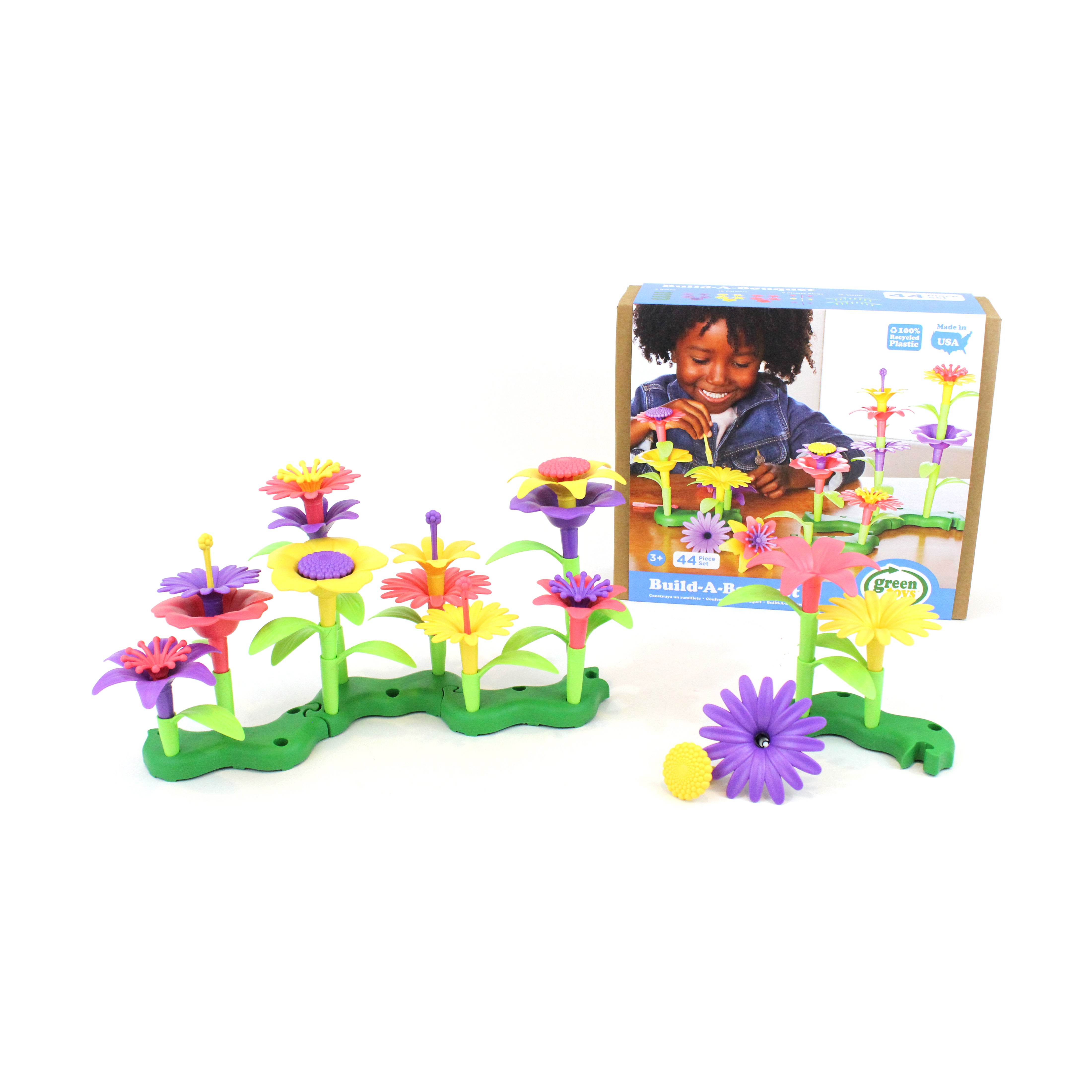 Green Toys Eco-Friendly Build-A-Bouquet Floral Arrangement Set - Image 4