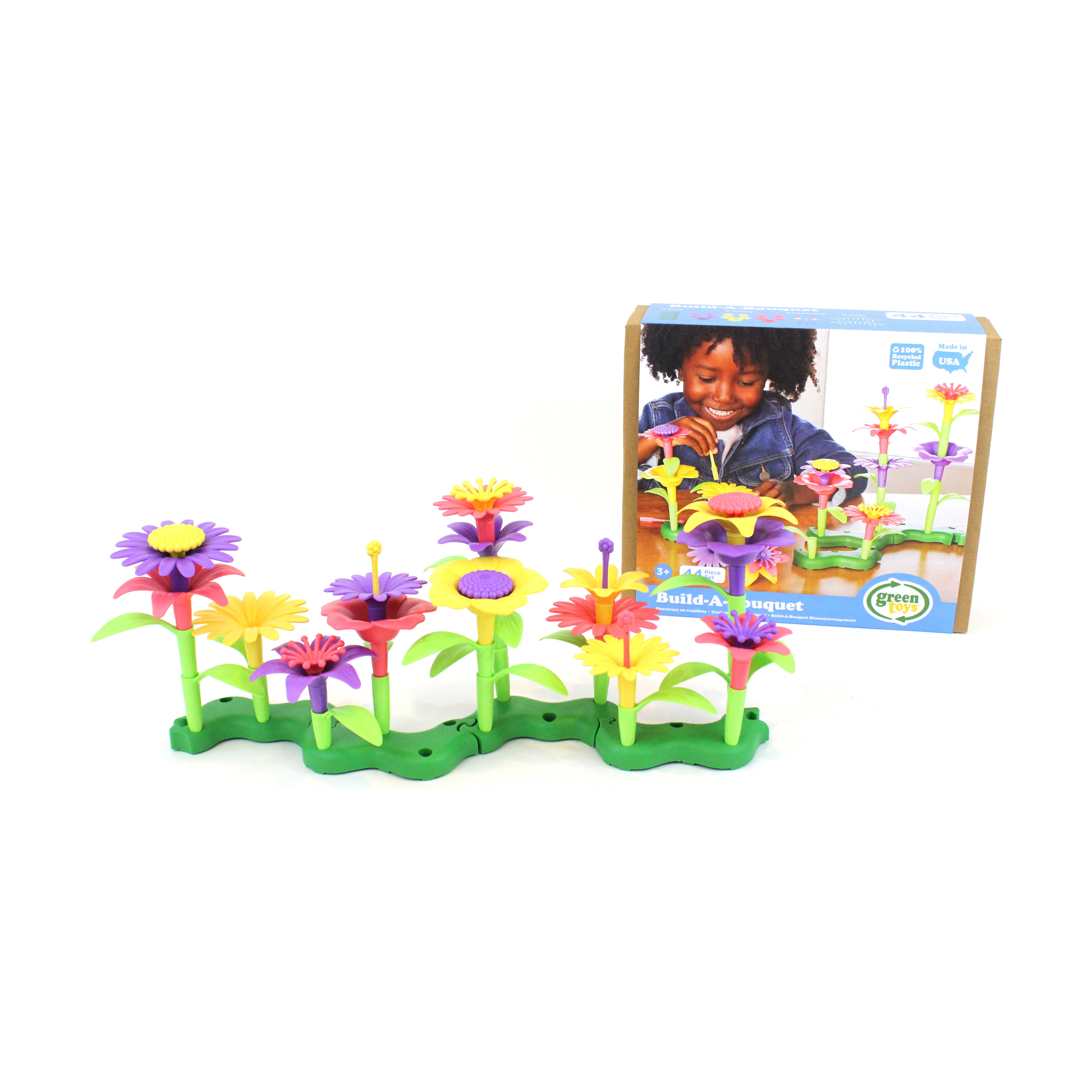 Green Toys Eco-Friendly Build-A-Bouquet Floral Arrangement Set - Image 5
