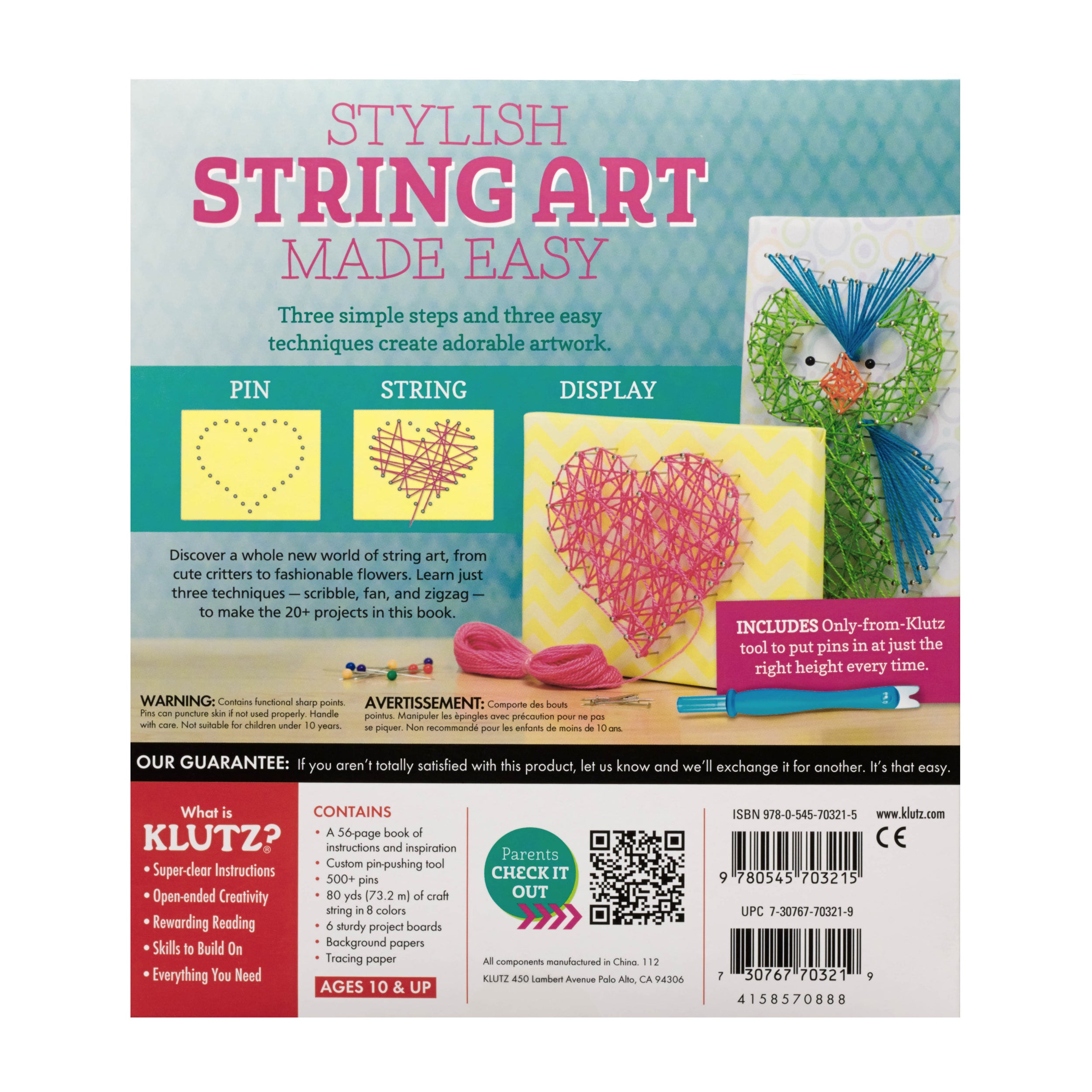 Klutz Creative String Art Craft Kit - Transform Simple Strings into Art! - Image 2