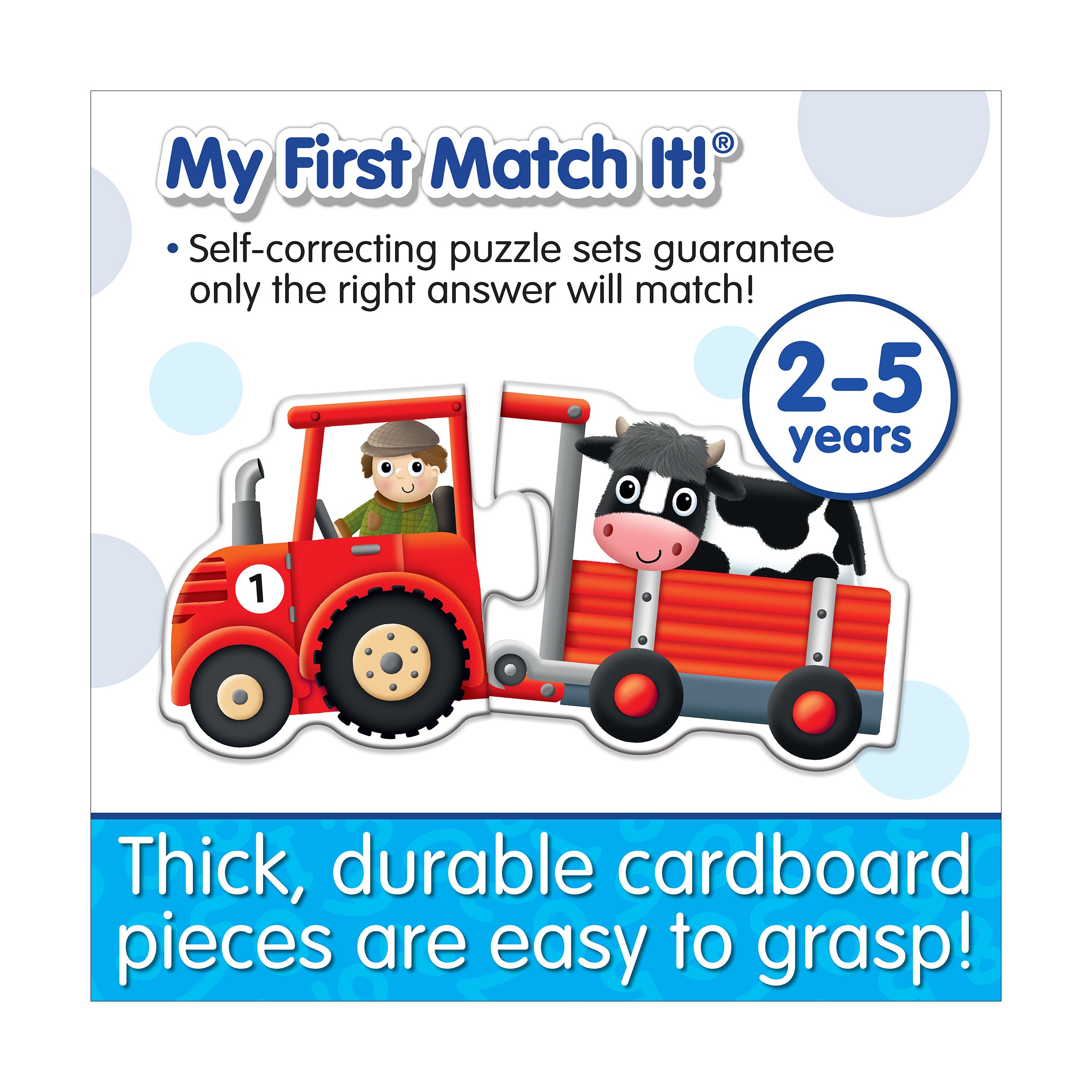 My First Match It! Tractors & Trailers - Colorful Counting Puzzle Set - Image 5