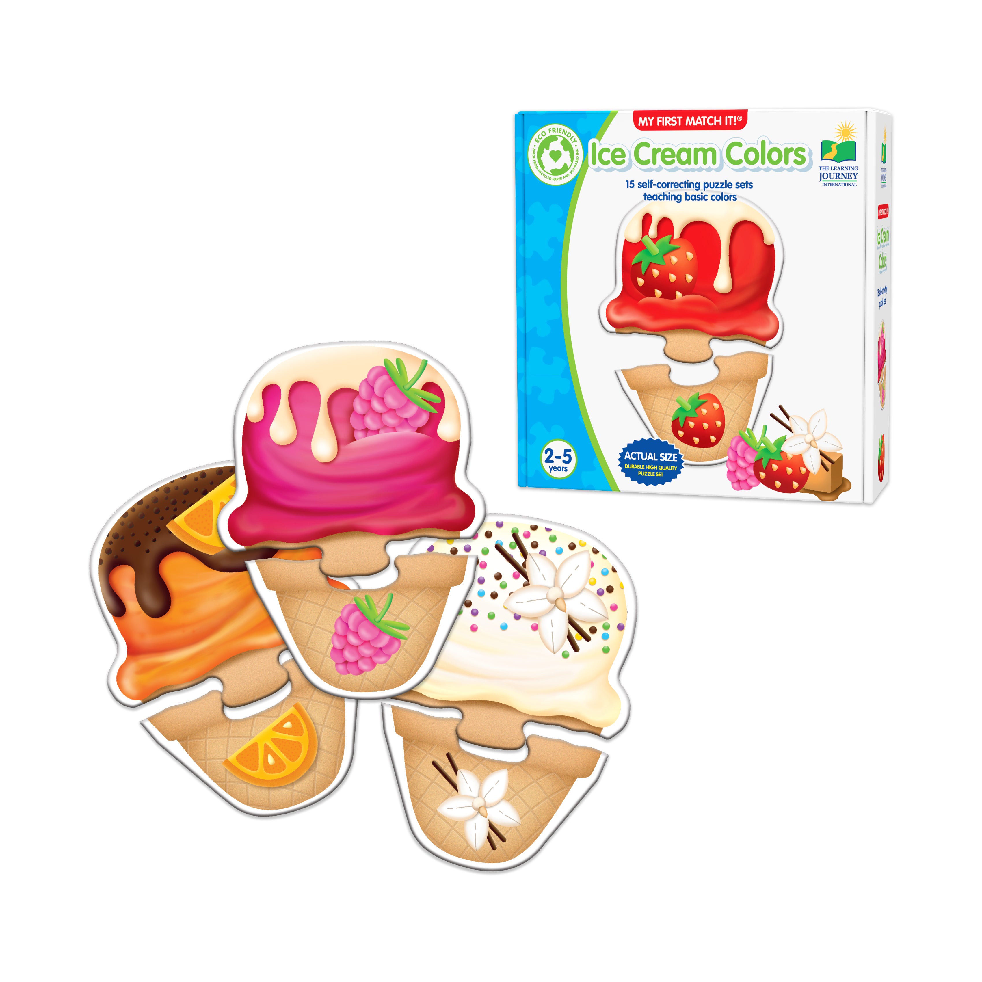 My First Match It! Ice Cream Colors - Learning Puzzle Game - Image 3