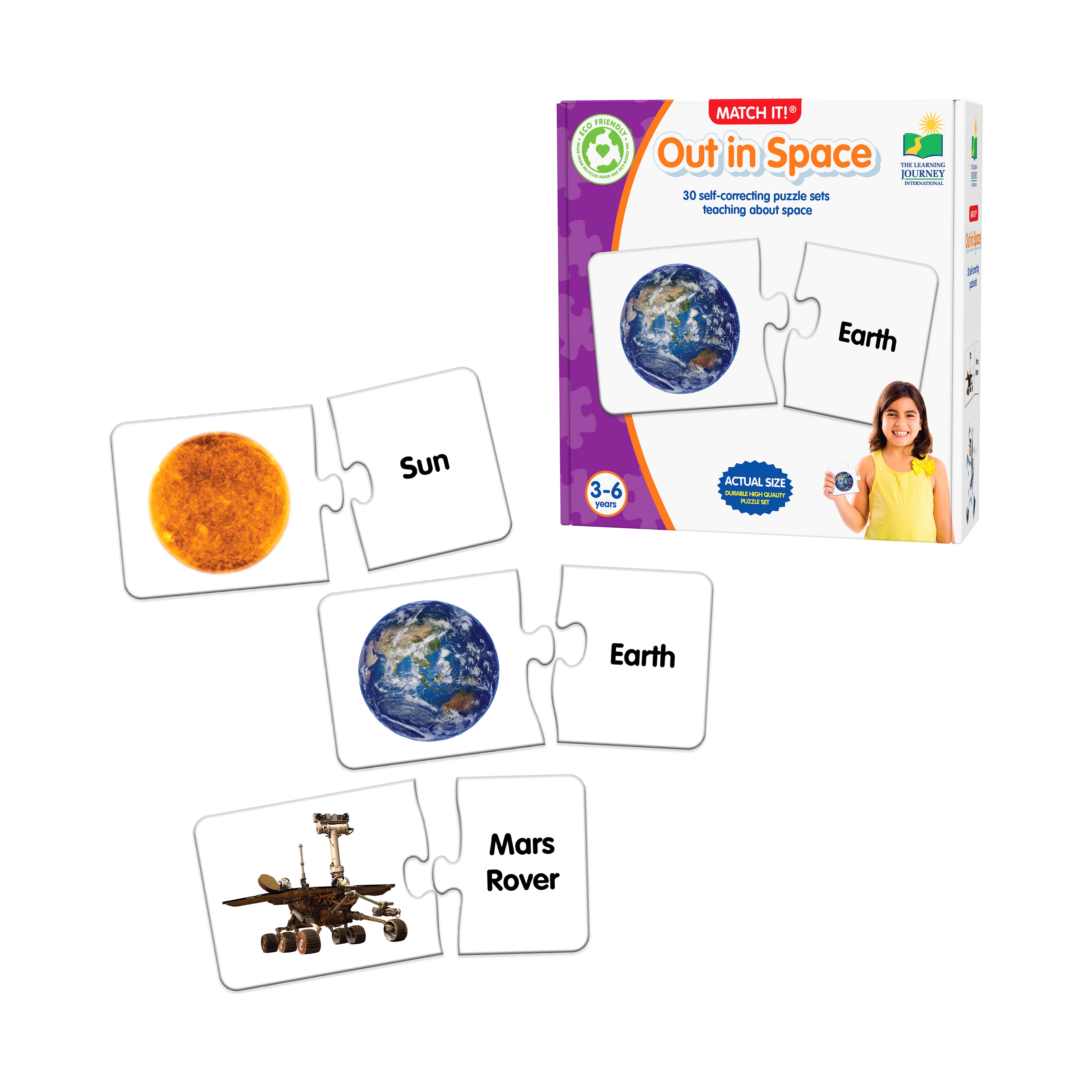 The Learning Journey Match It! - Out in Space - Educational Puzzle Game - Image 3