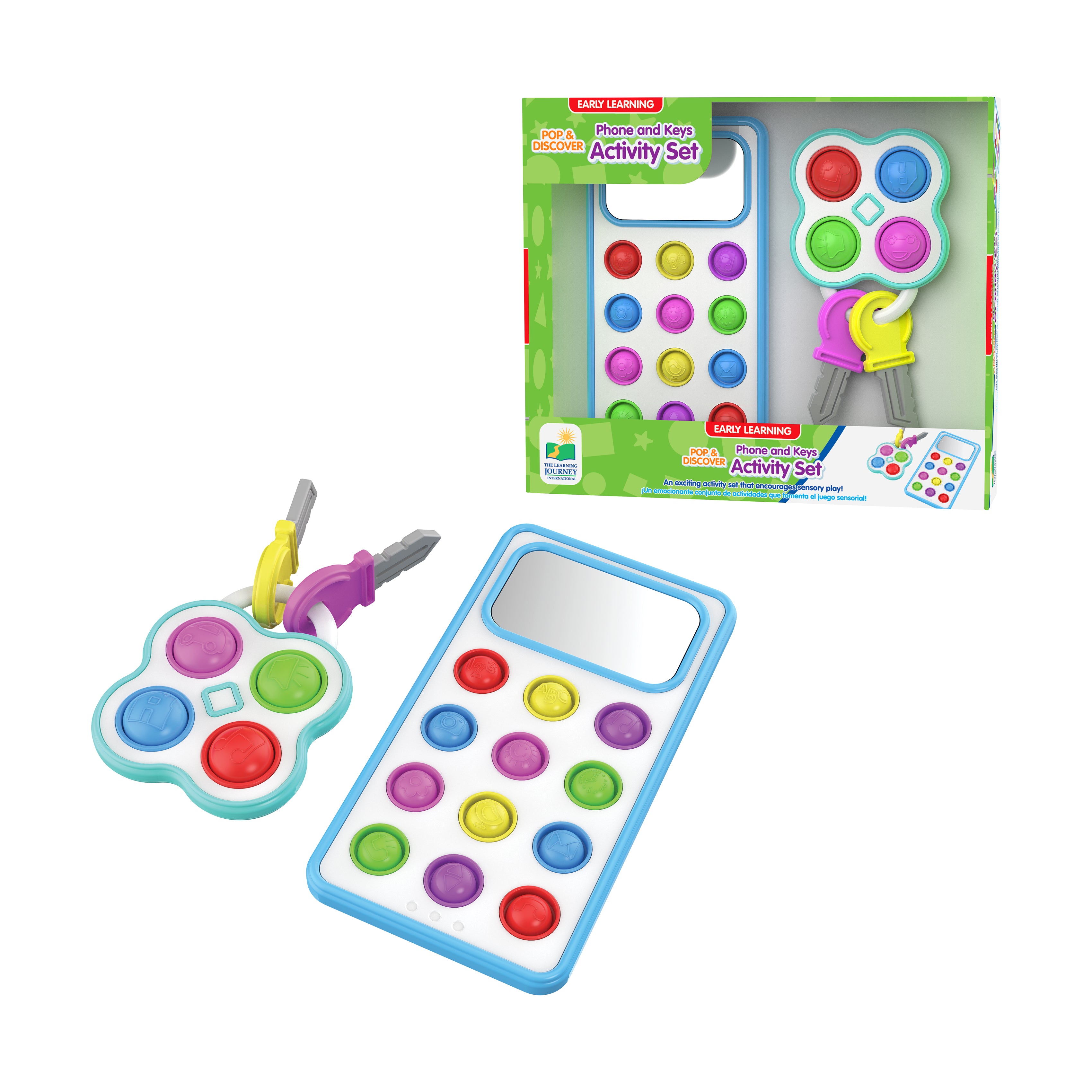 Early Learning Pop & Discover Phone and Keys Activity Set - Image 3
