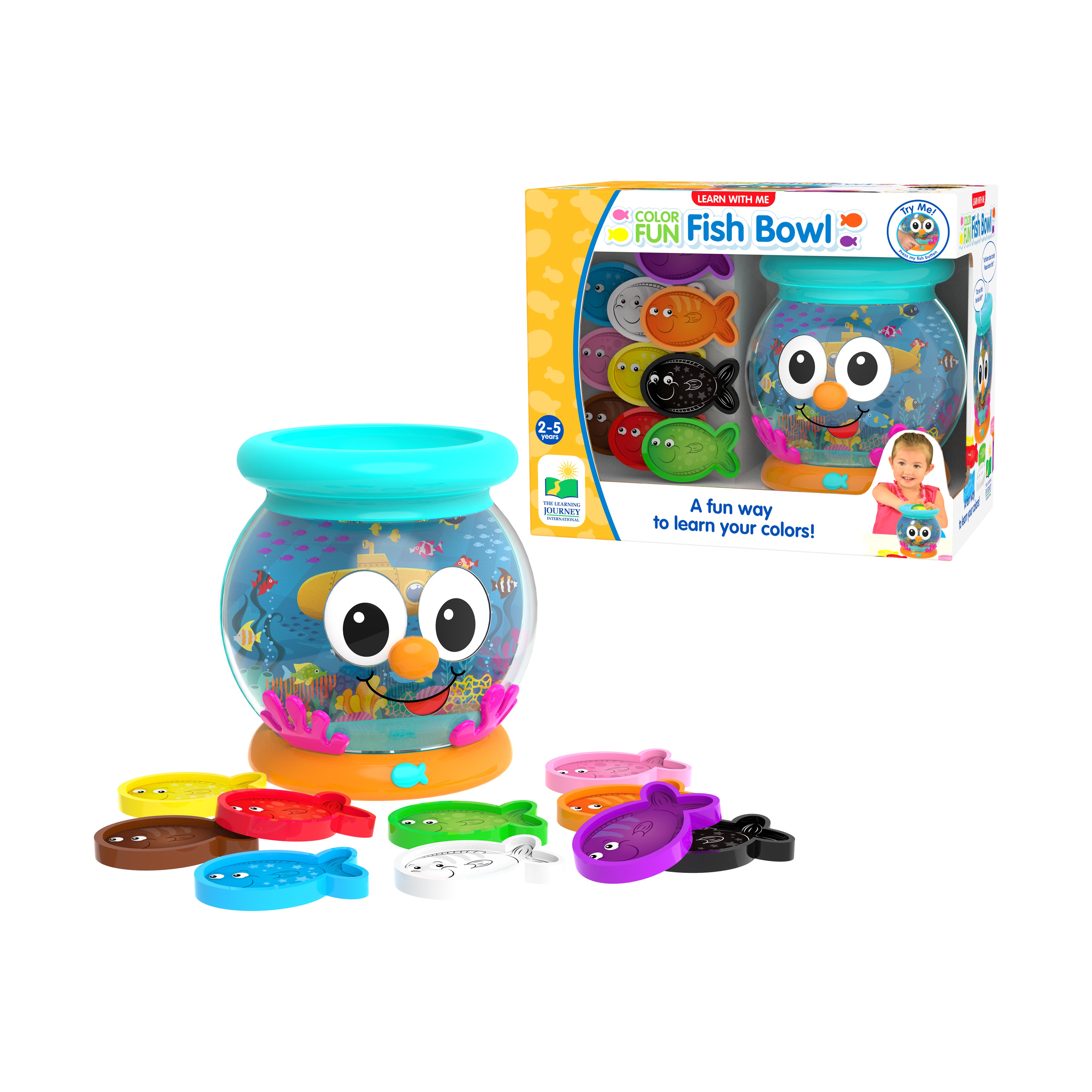 Learn with Me Color Fun Fish Bowl - Interactive Color Matching Game - Image 3