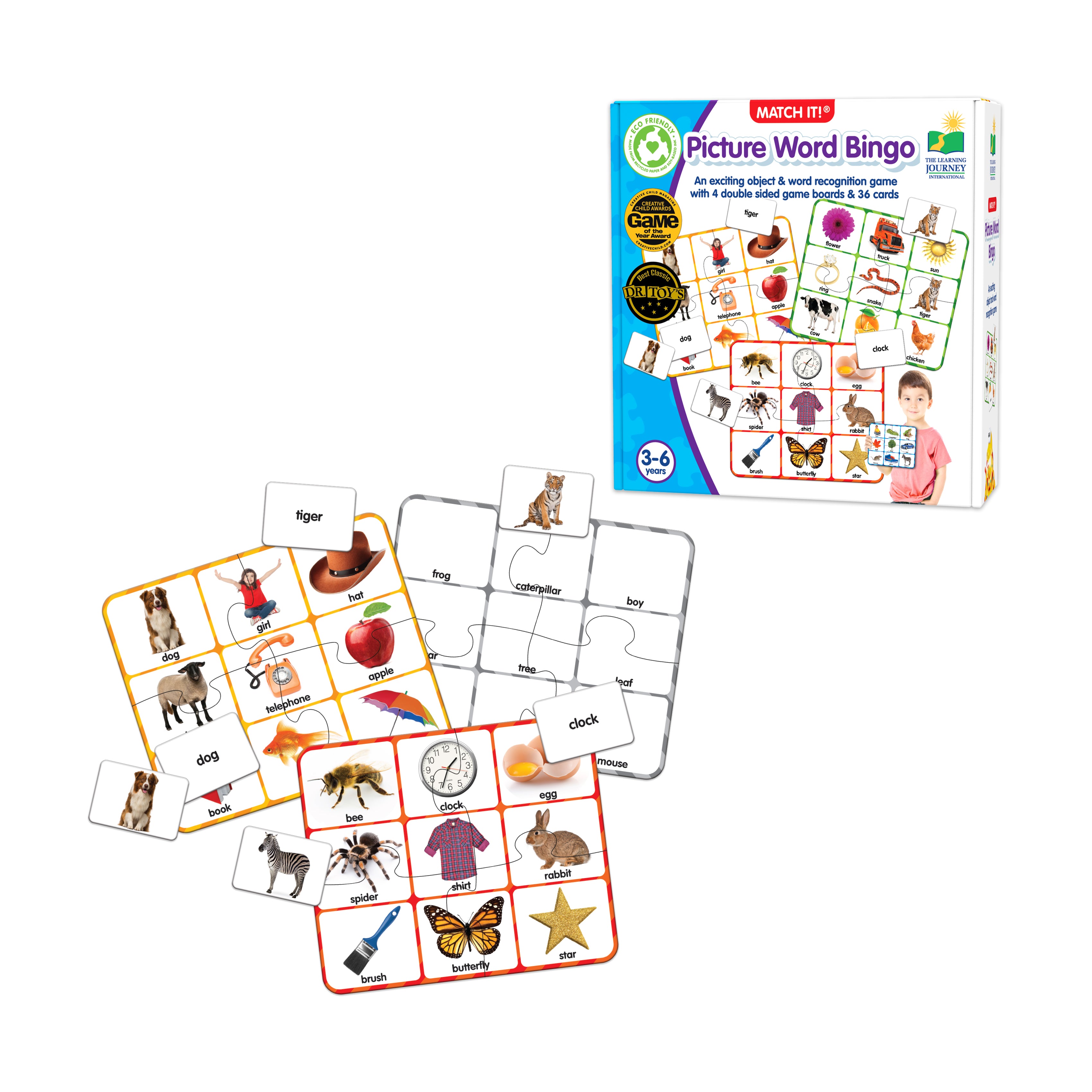 Match It! - Picture Word Bingo - Eco-Friendly Educational Game - Image 3