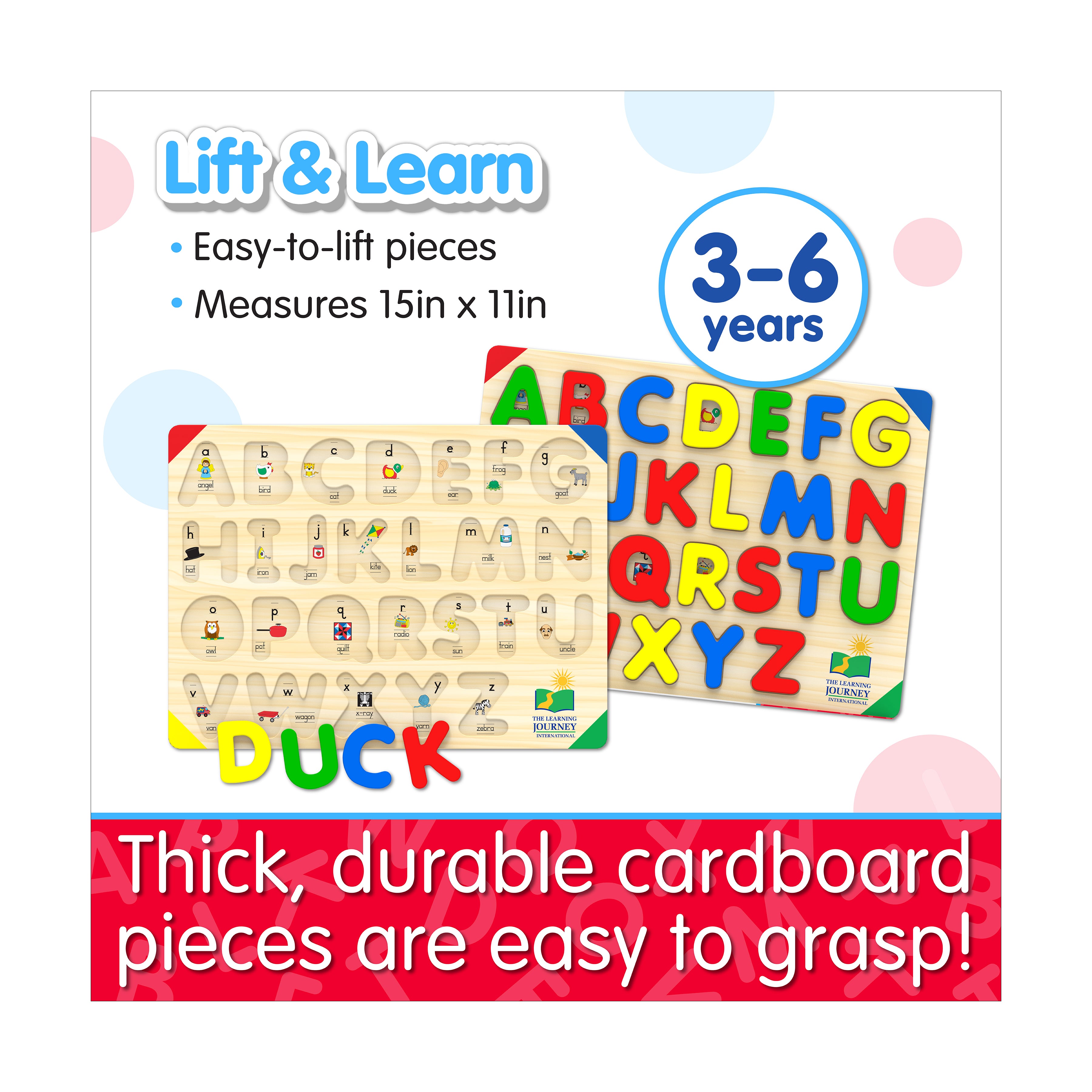 Eco Alphabet Adventure Lift & Learn Puzzle - 26 Pc - Image 5