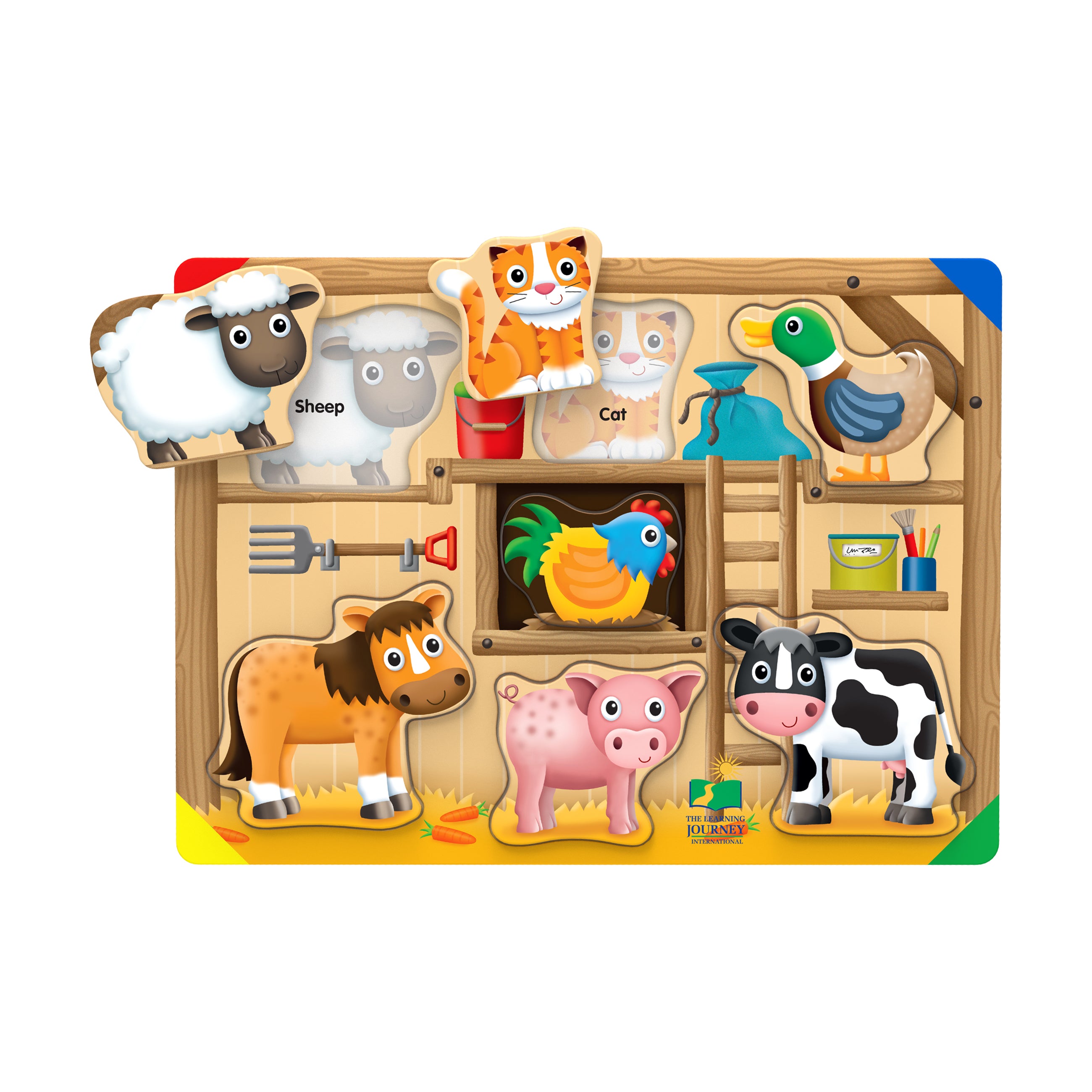My First Lift & Learn Puzzle - On the Farm - 7 pc - Image 2