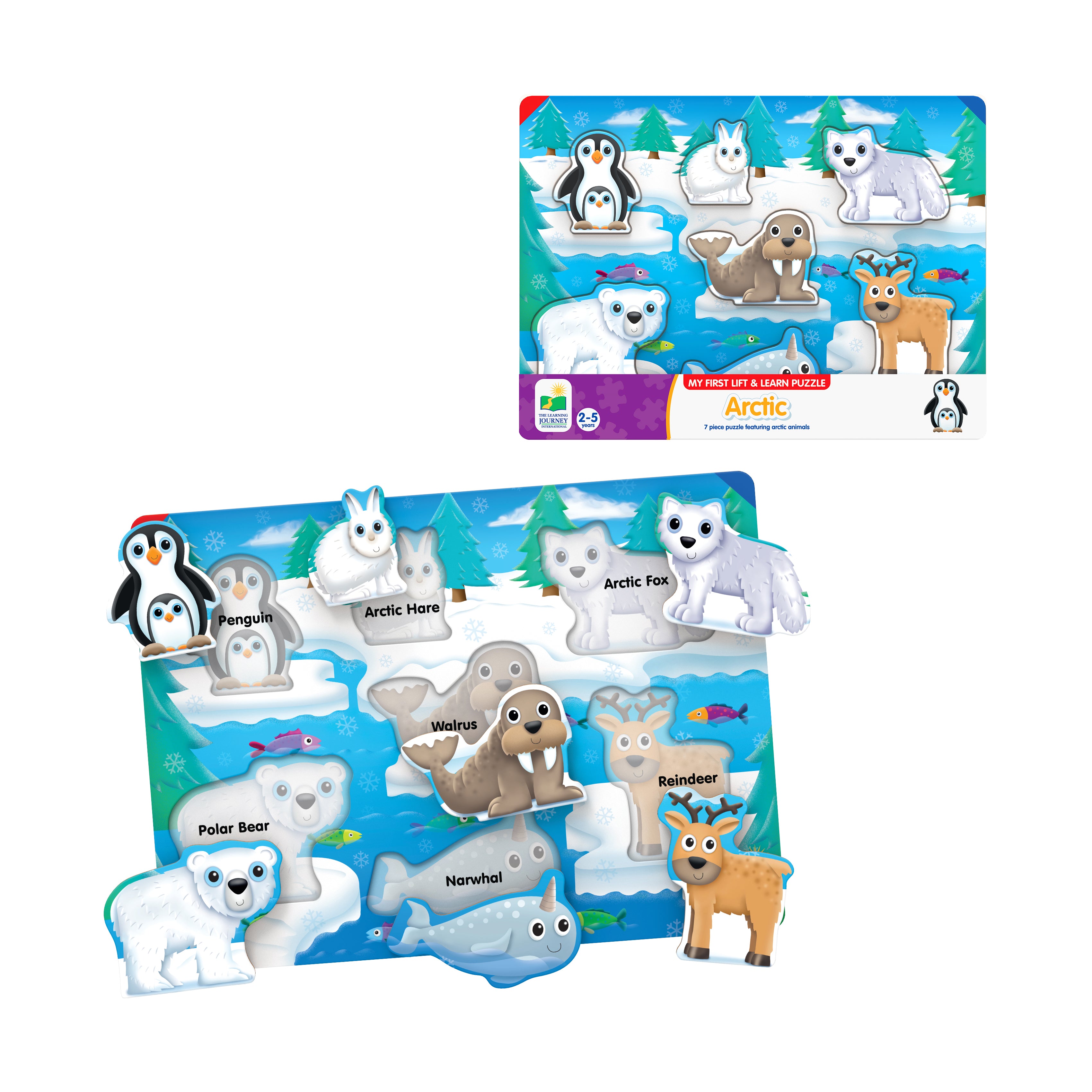 My First Lift & Learn Arctic Puzzle - 7 pc - Image 3