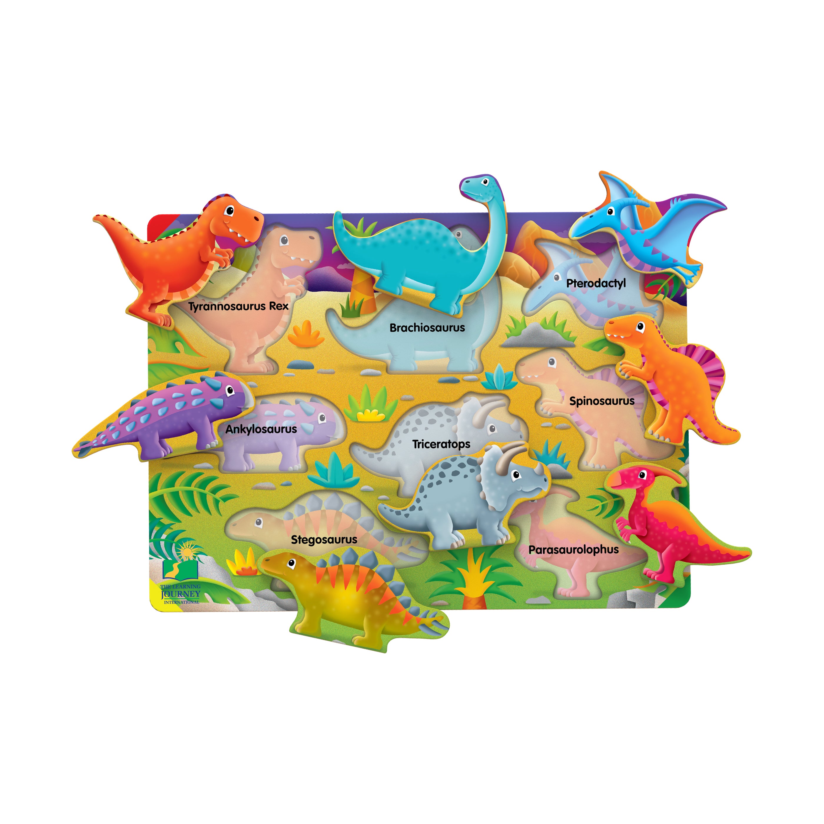 My First Lift & Learn Dinosaur Puzzle - 8 pcs - Image 2