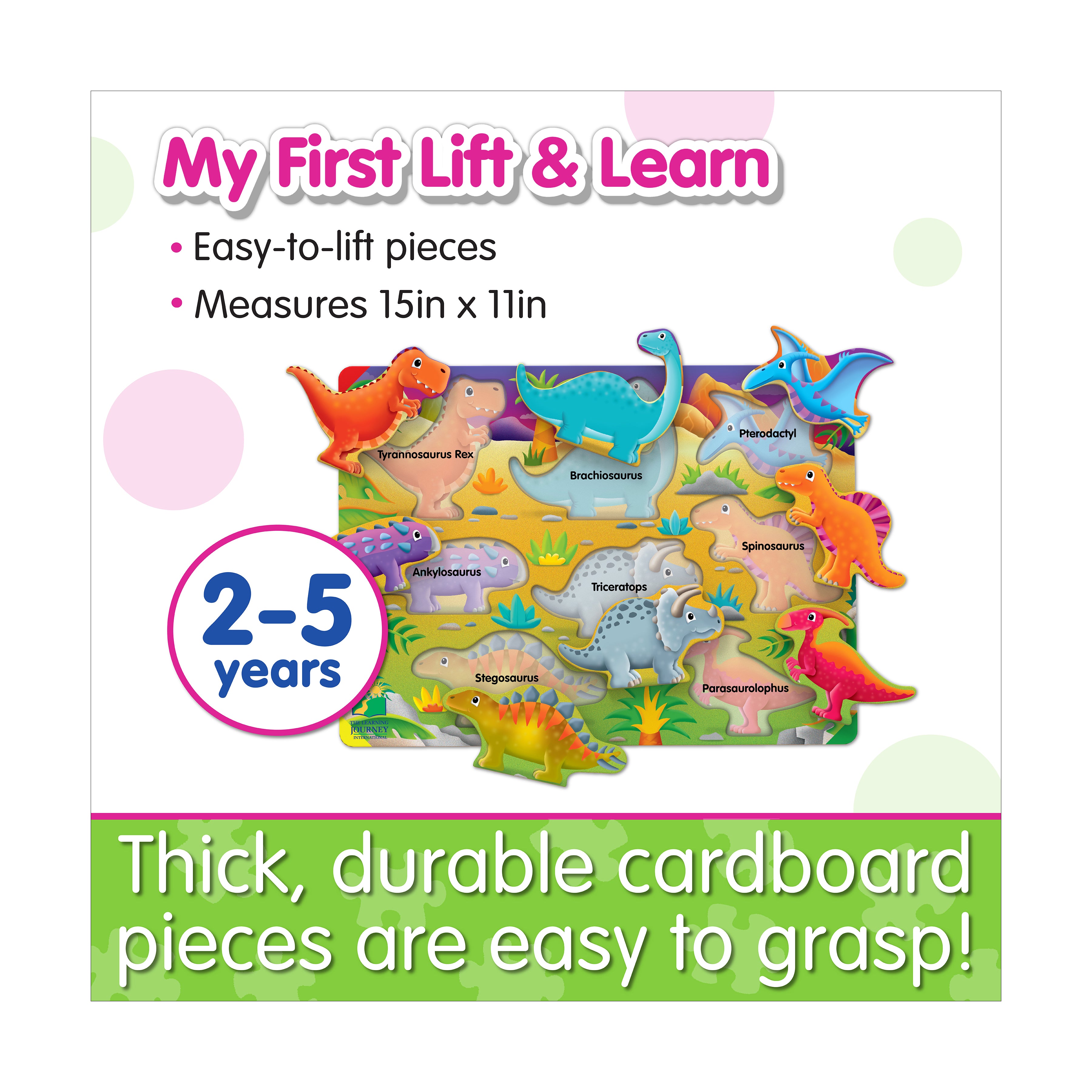 My First Lift & Learn Dinosaur Puzzle - 8 pcs - Image 5