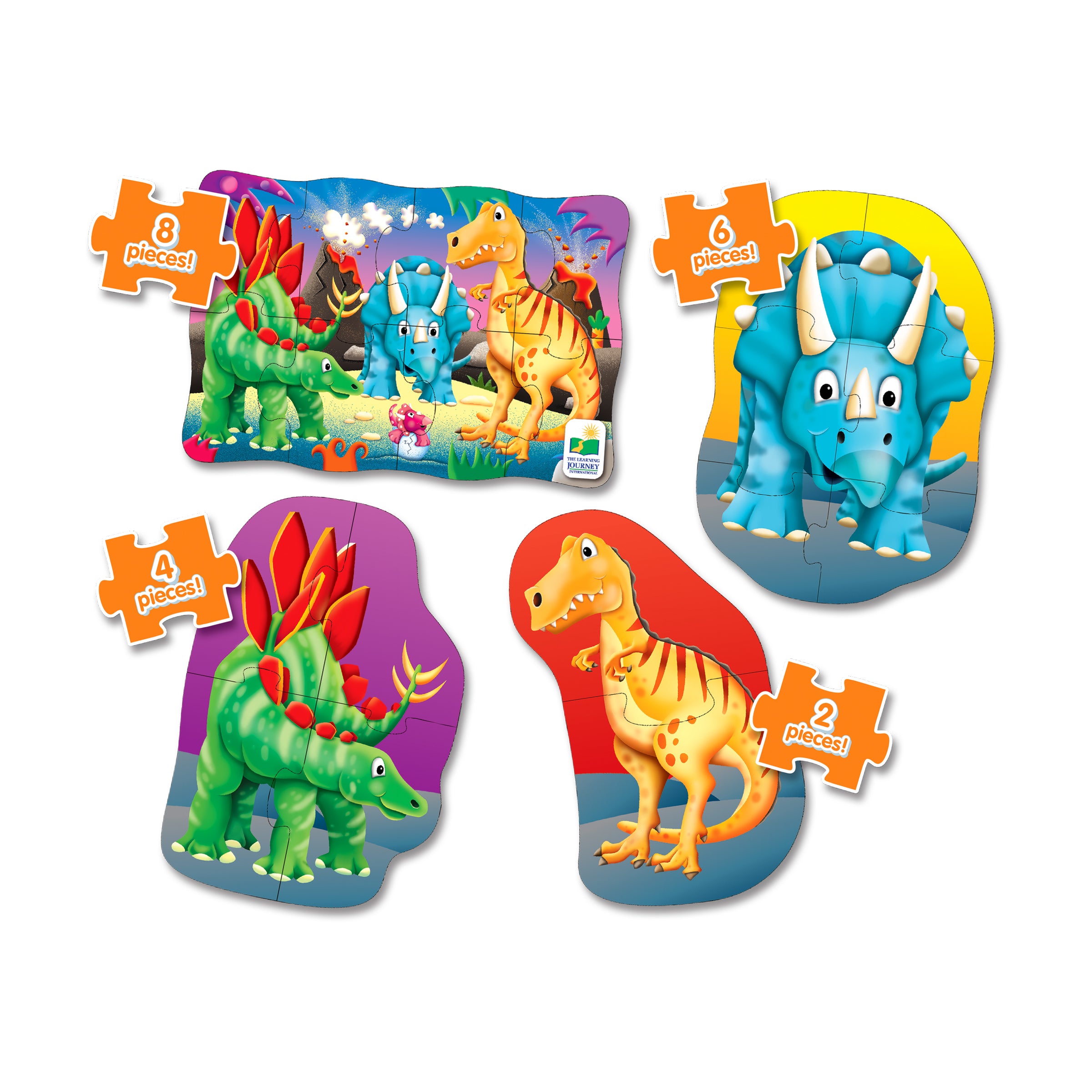 My First Puzzles Dino Adventure 4-in-1 Puzzle Set - Image 2