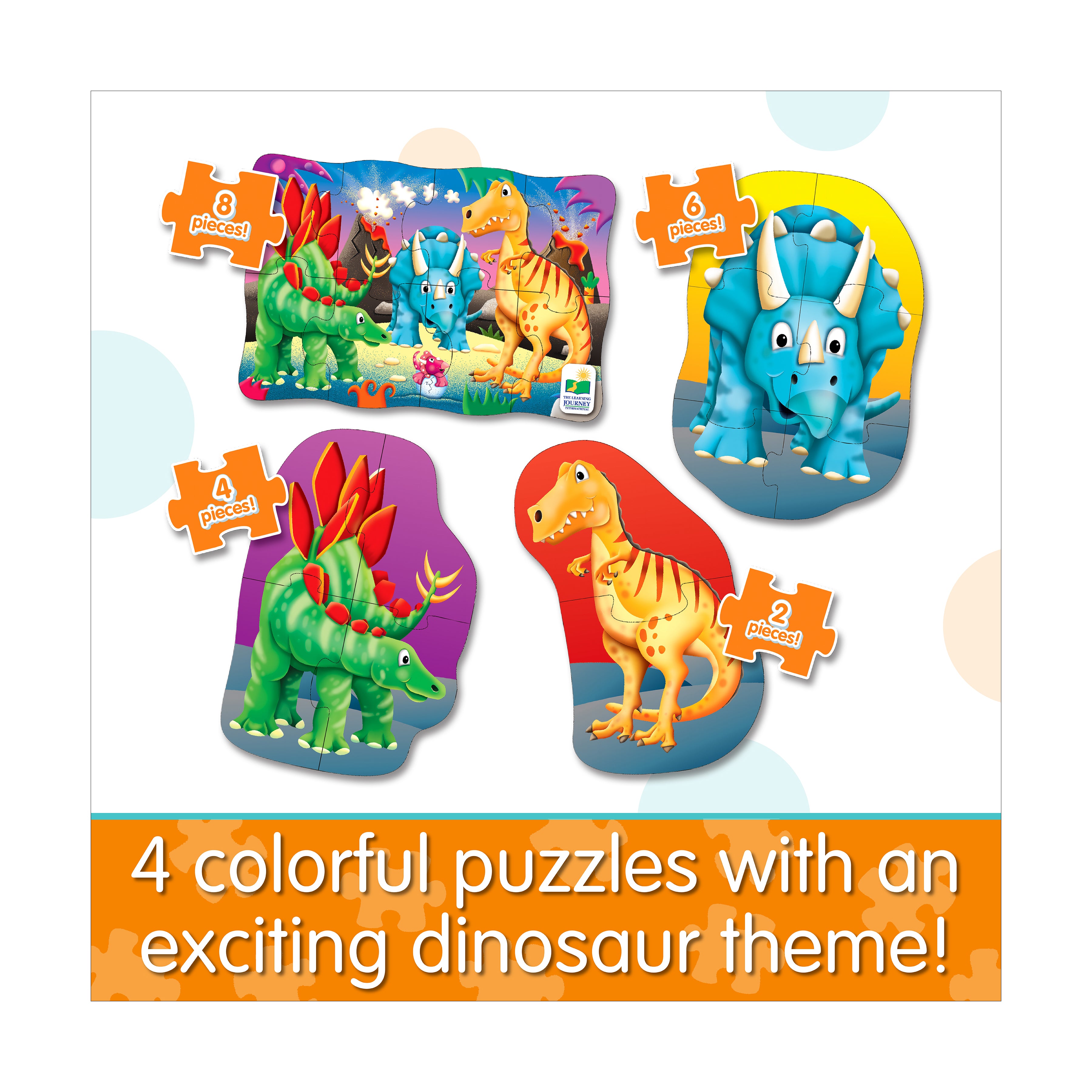 My First Puzzles Dino Adventure 4-in-1 Puzzle Set - Image 4