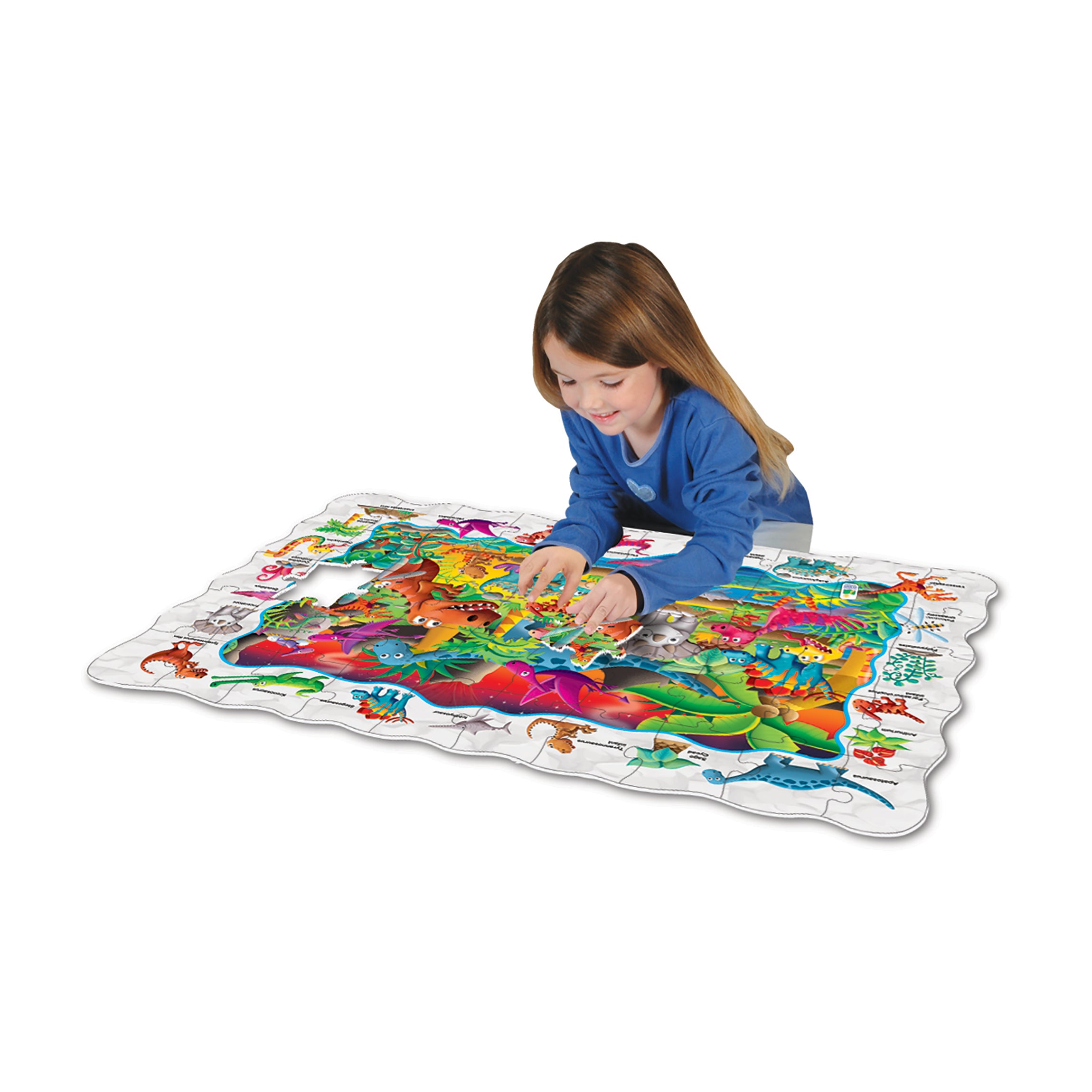 Puzzle Doubles! Find It! Dino Floor Puzzle - 50 pc - Image 5