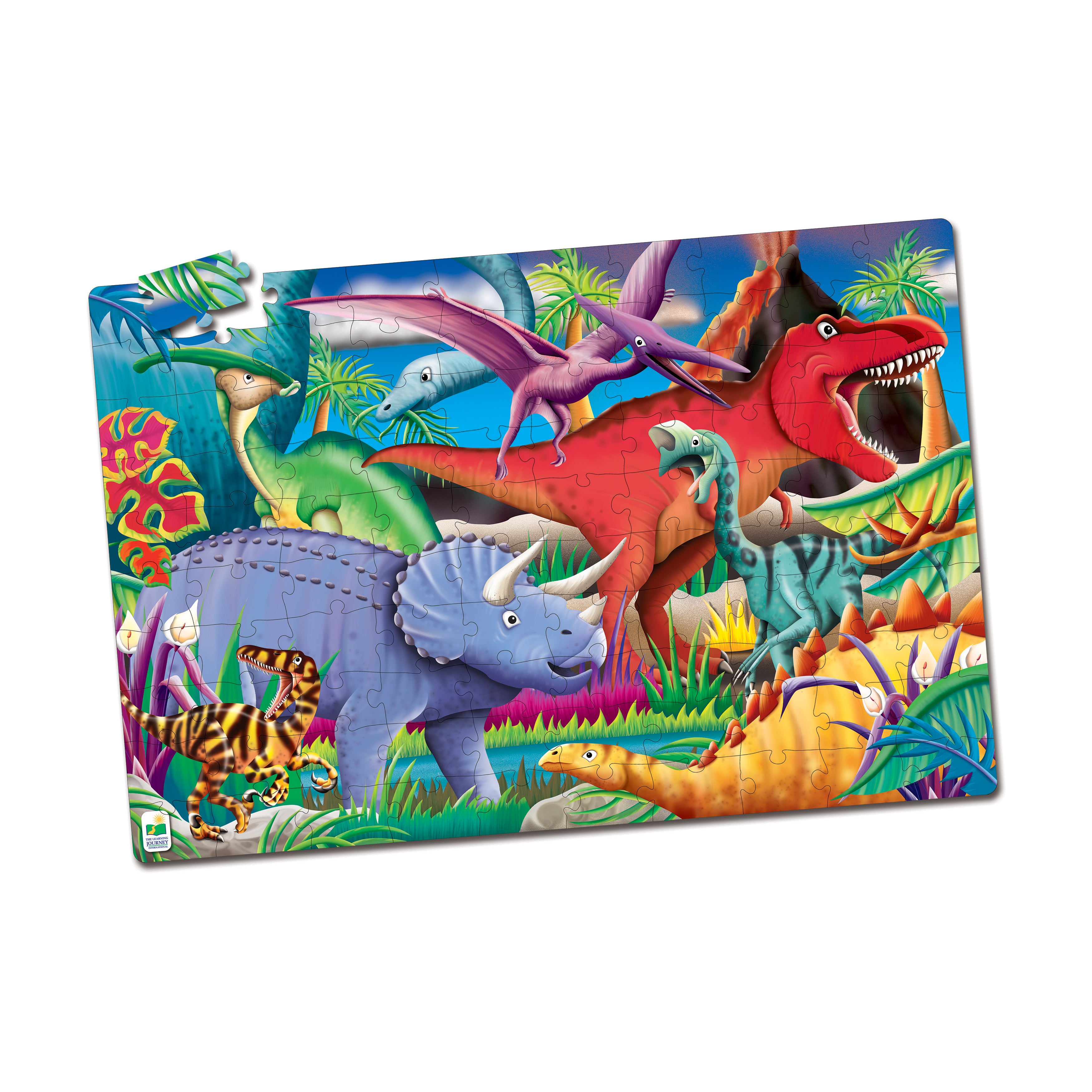 Puzzle Doubles! Glow in the Dark Dinos Jigsaw - 100 pc - Image 2