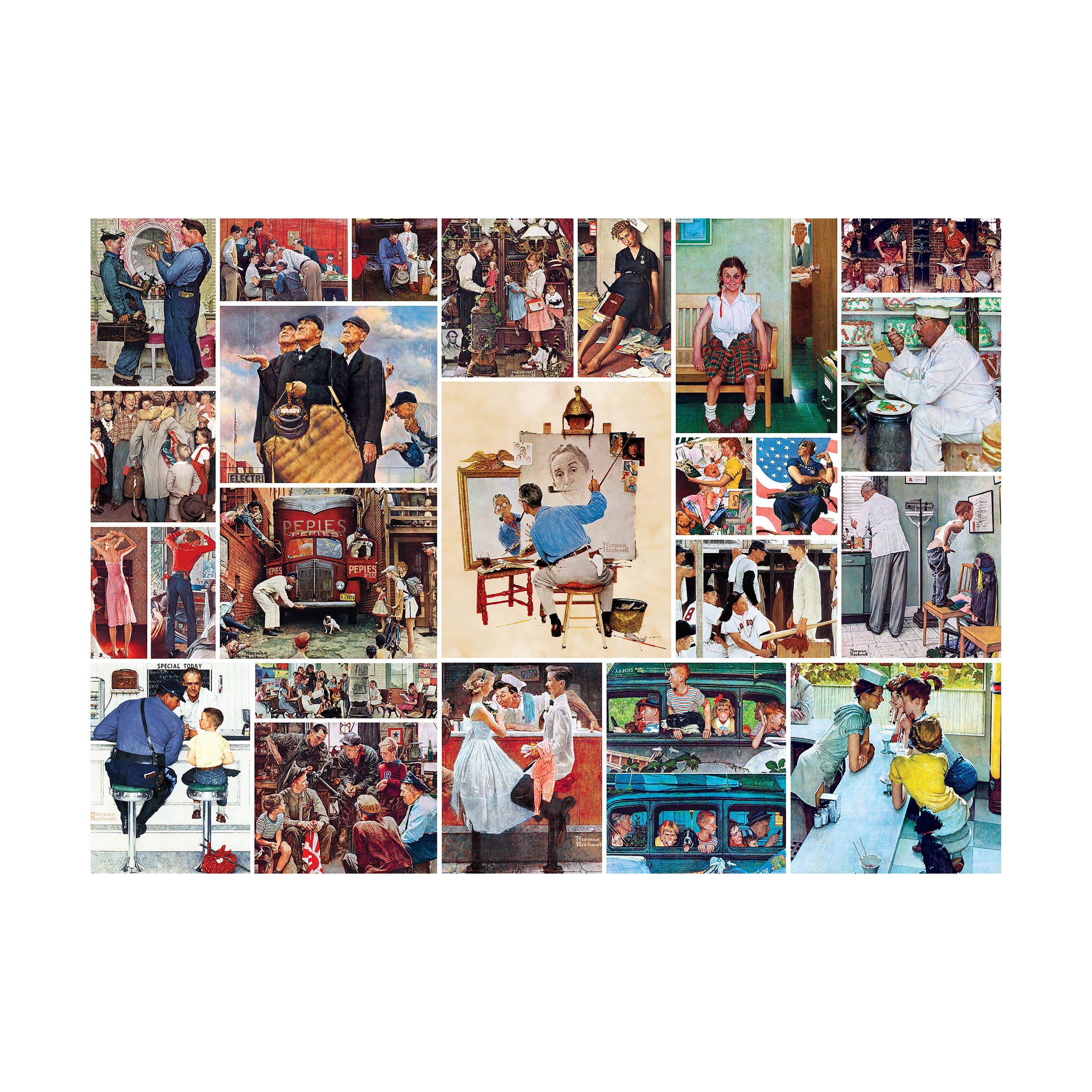 The Saturday Evening Post Norman Rockwell Collage Puzzle - 1000 pc - Image 2