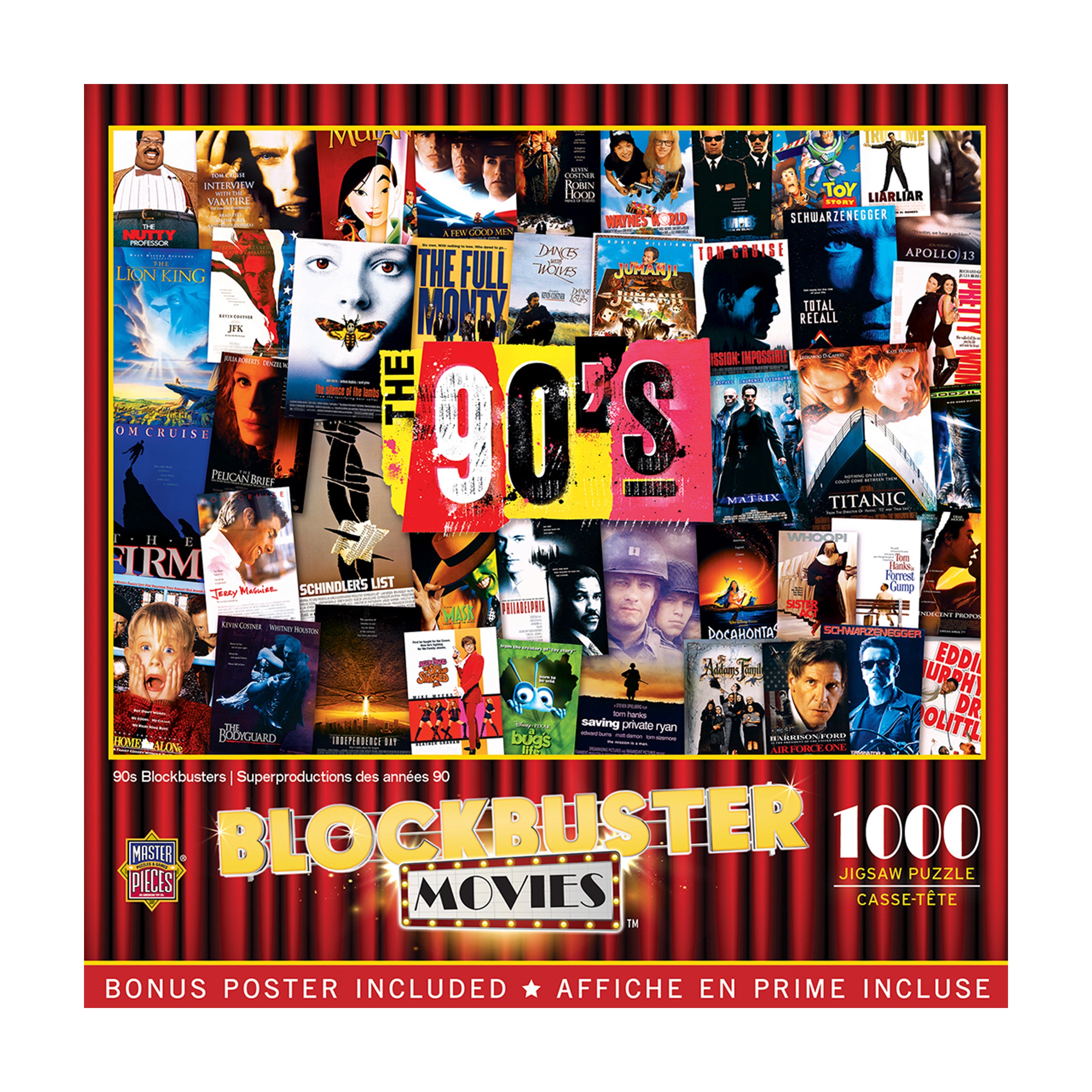 MasterPieces 90s Blockbusters Jigsaw Puzzle - 1000 pc - Image 3