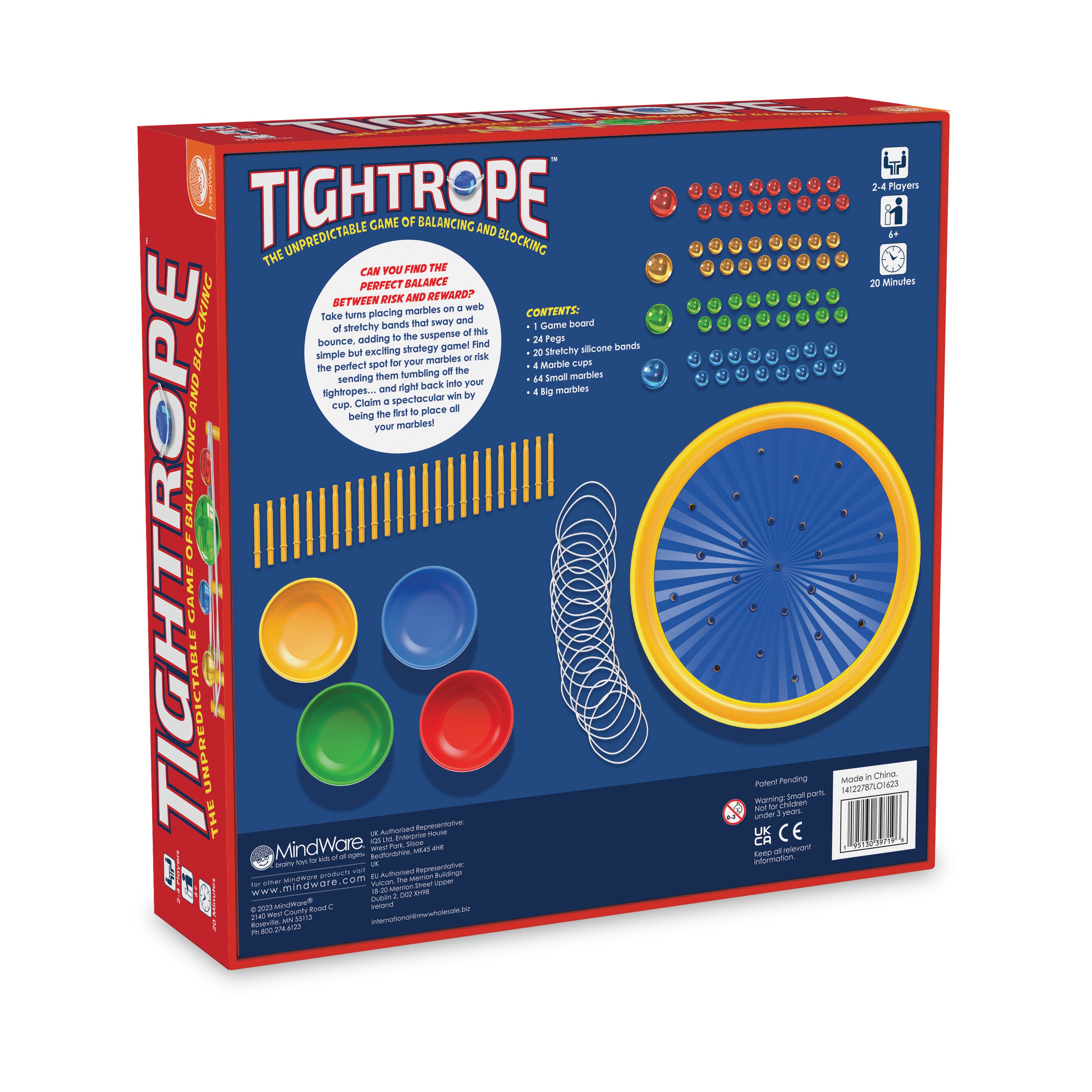 Alternative view of Tightrope - The Unpredictable Balancing and Blocking Game