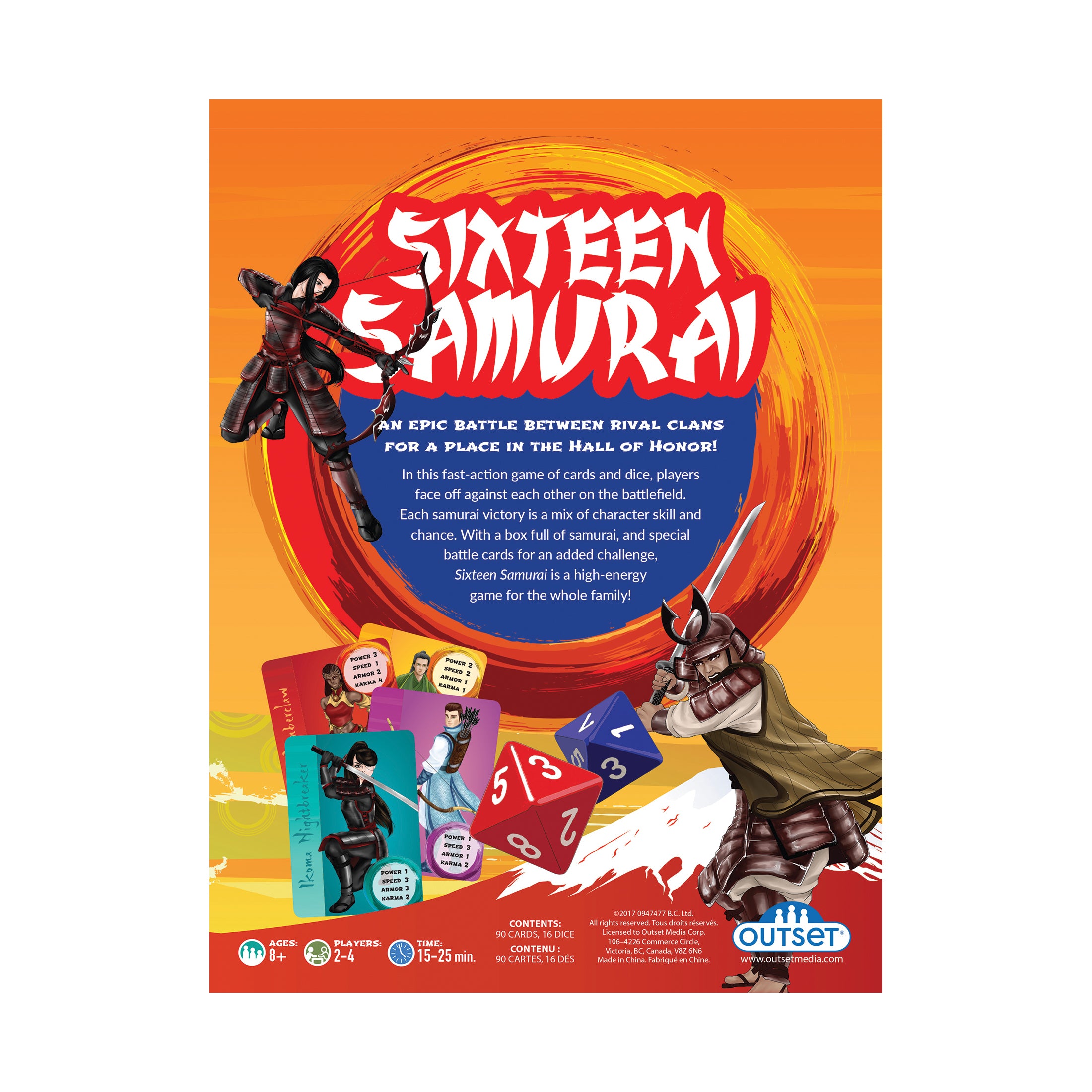 Sixteen Samurai: Epic Battles Card & Dice Game - Image 3