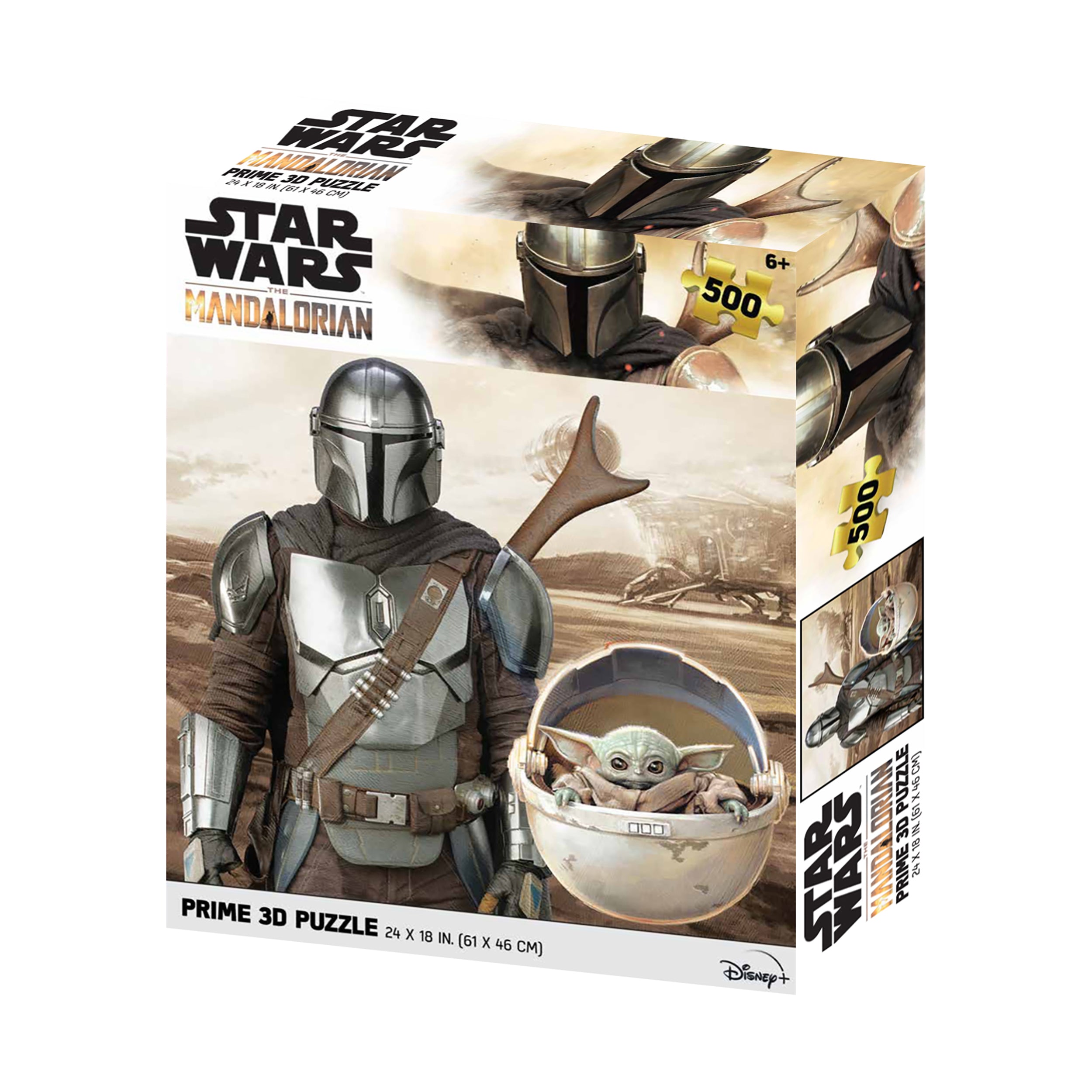 Alternative view of Star Wars The Mandalorian & Grogu 3D Lenticular Puzzle - 500 pc