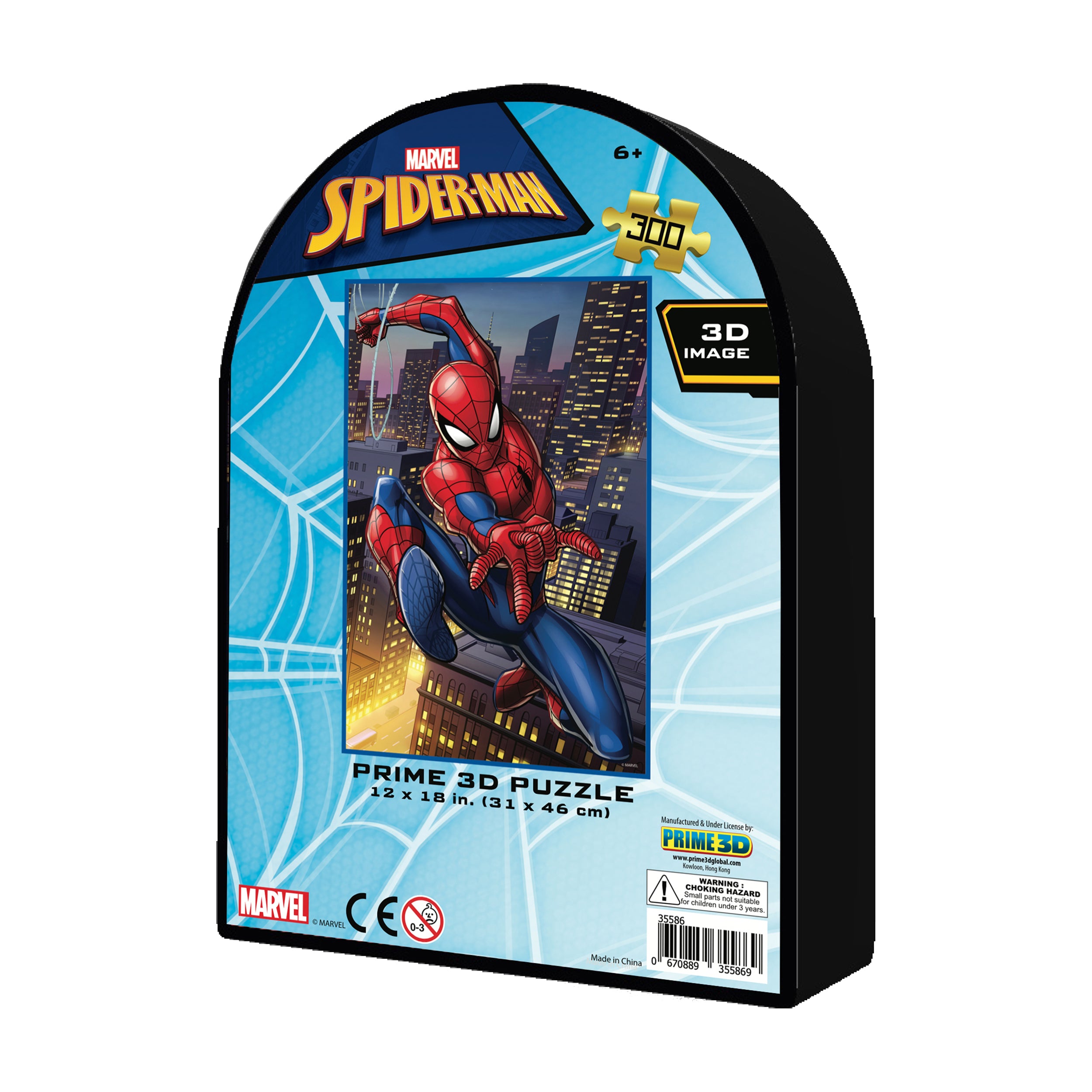 Marvel Spider-Man 3D Lenticular Jigsaw Puzzle - Collectible Tin, 300 pc - Image 3