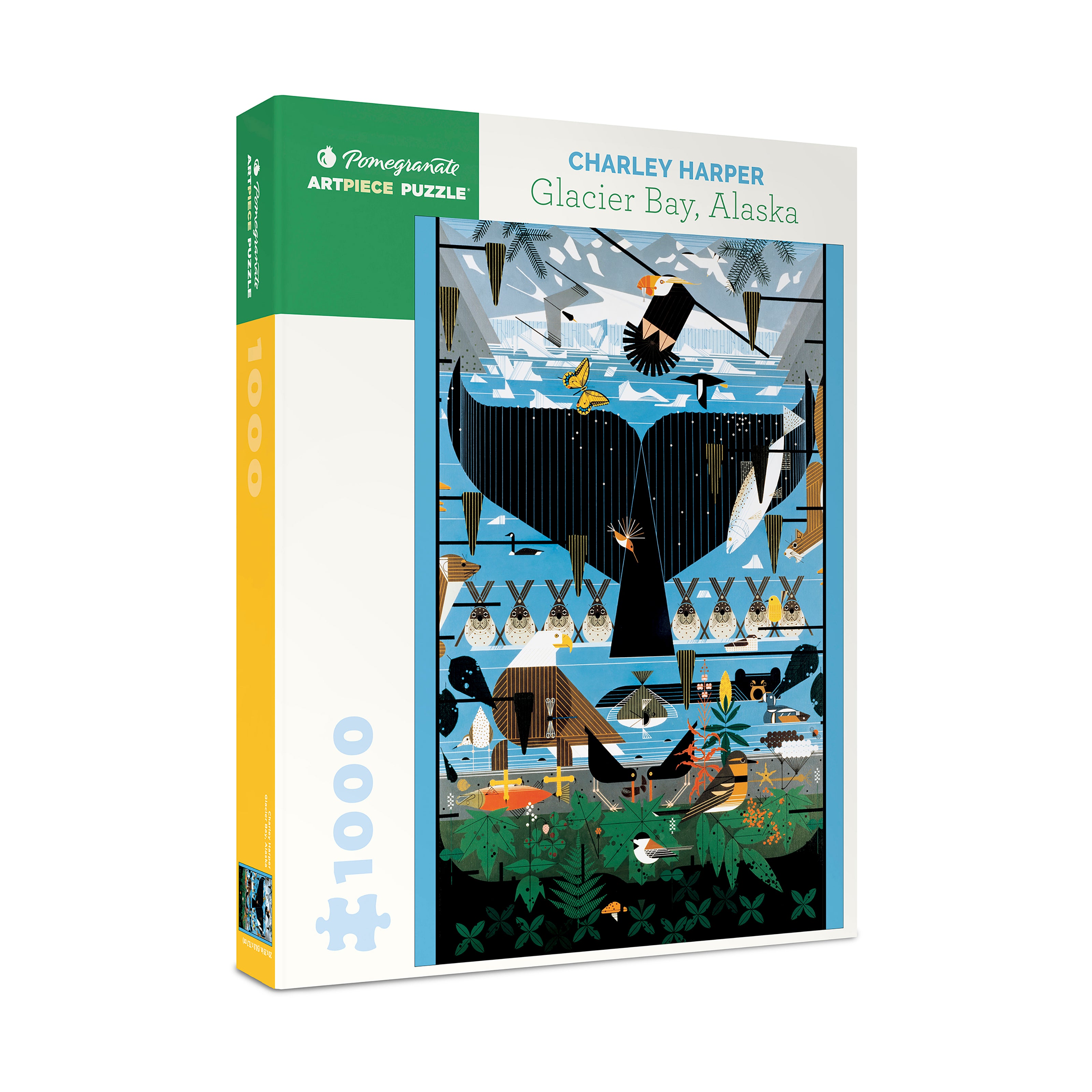 Pomegranate Charley Harper Glacier Bay Alaska Jigsaw Puzzle - 1000 pc - Image 2