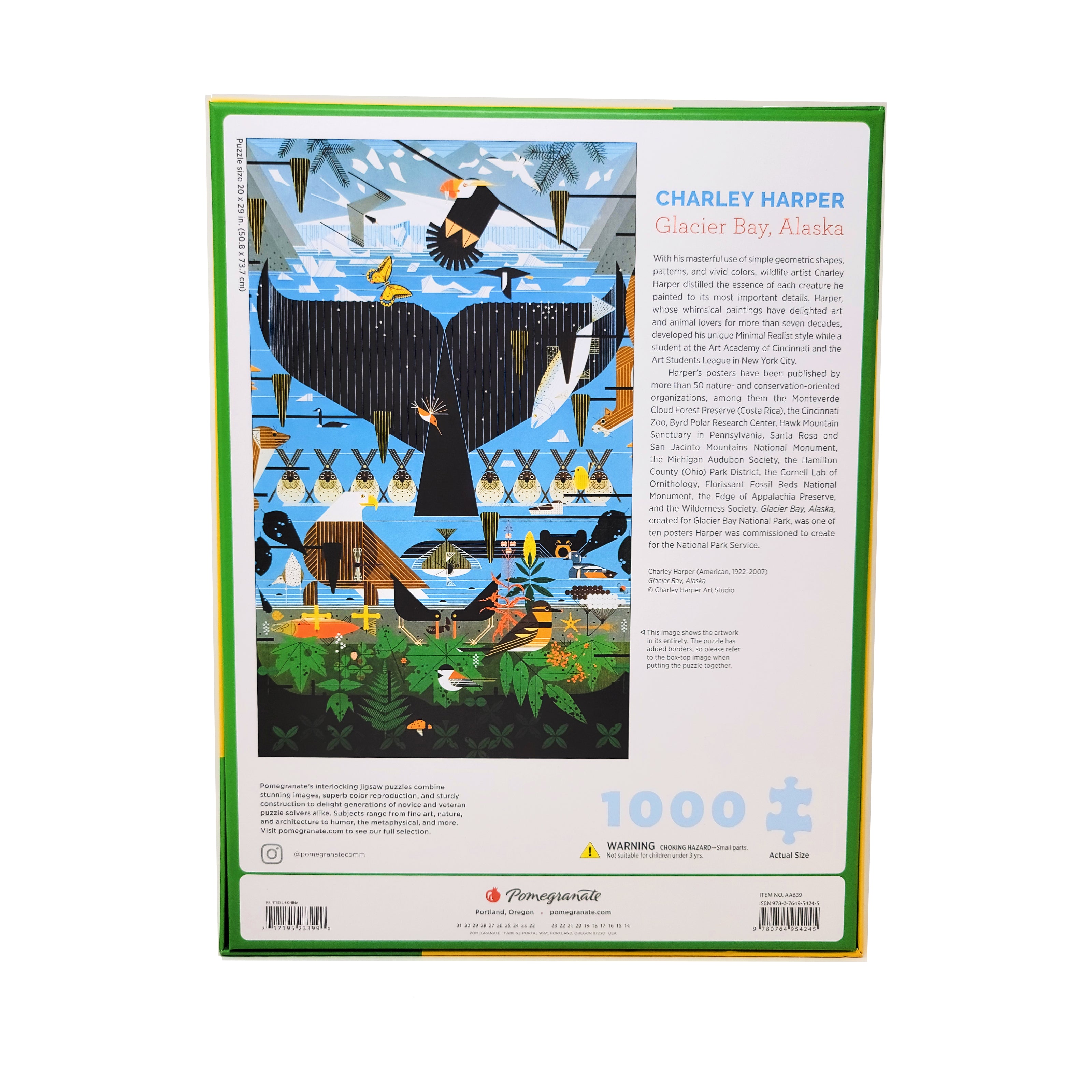 Pomegranate Charley Harper Glacier Bay Alaska Jigsaw Puzzle - 1000 pc - Image 4