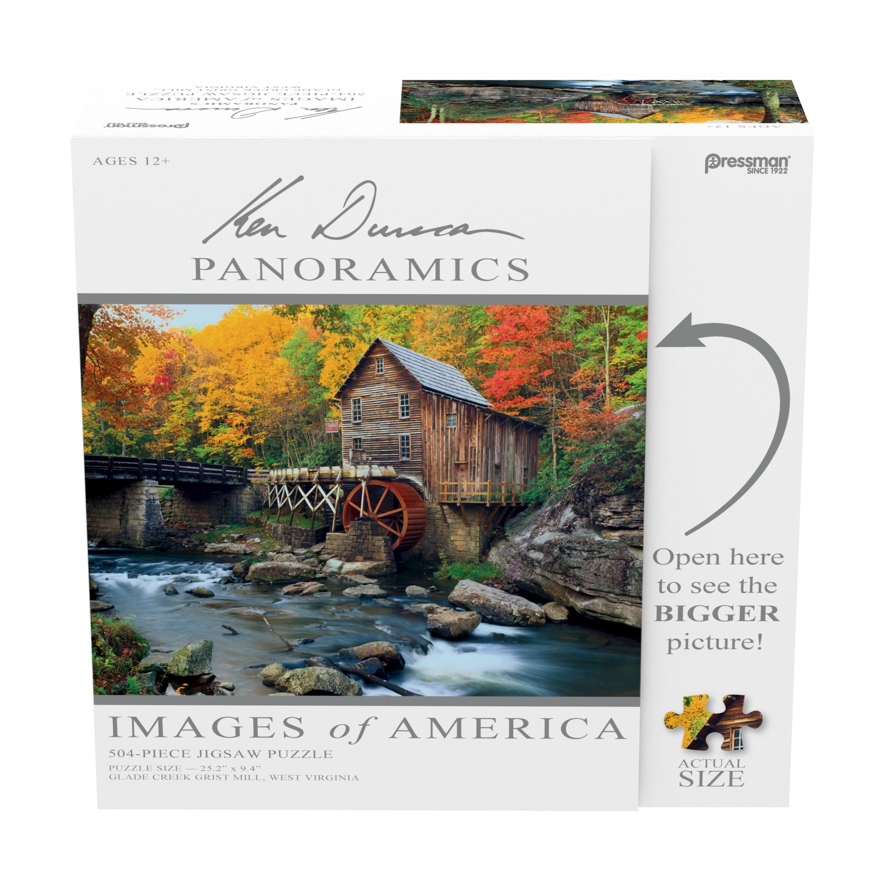 Alternative view of Ken Duncan Panoramics Glade Creek Grist Mill Jigsaw - 504 pc