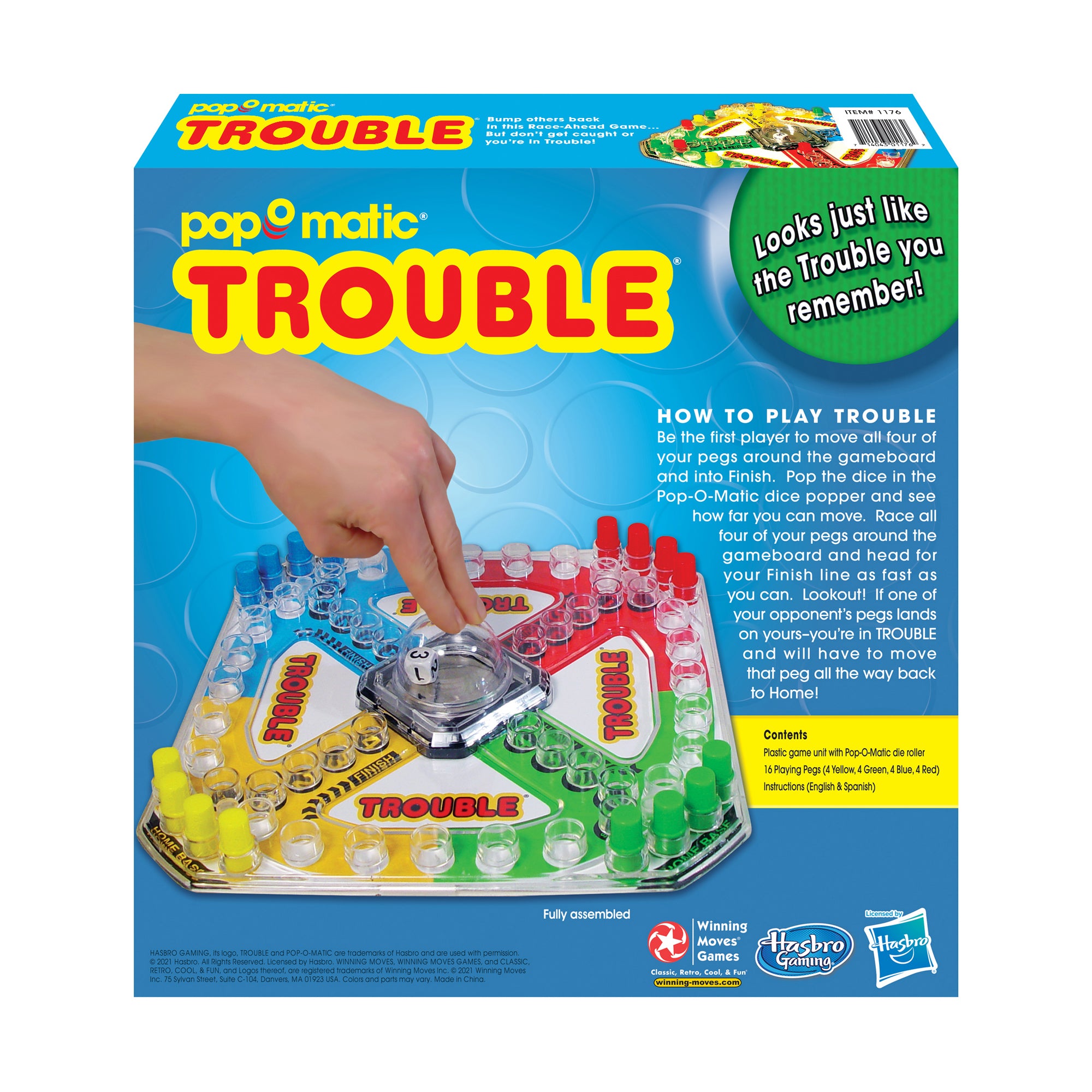 Classic Trouble Pop-O-Matic Board Game - Image 3